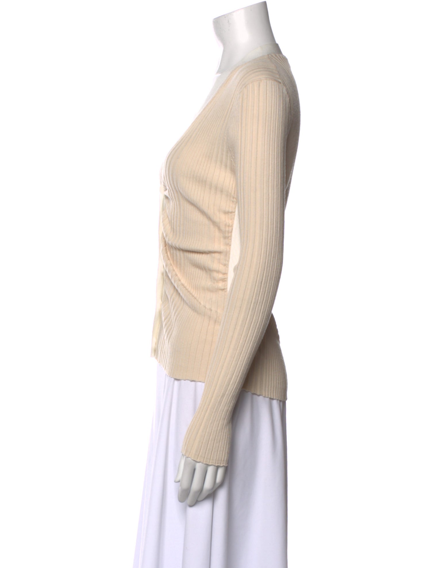 Tory Burch V-Neck Long Sleeve Top