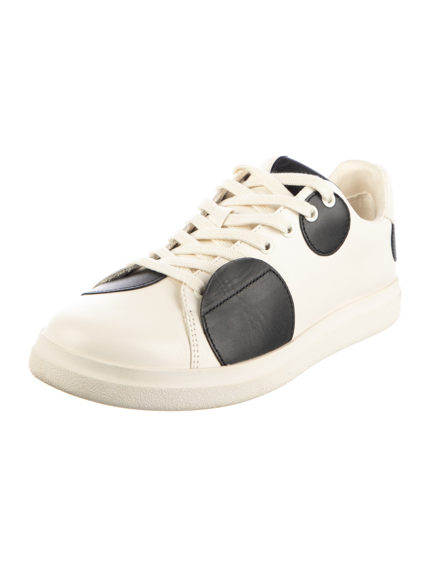 Tory Burch Leather Polka Dot Print Sneakers