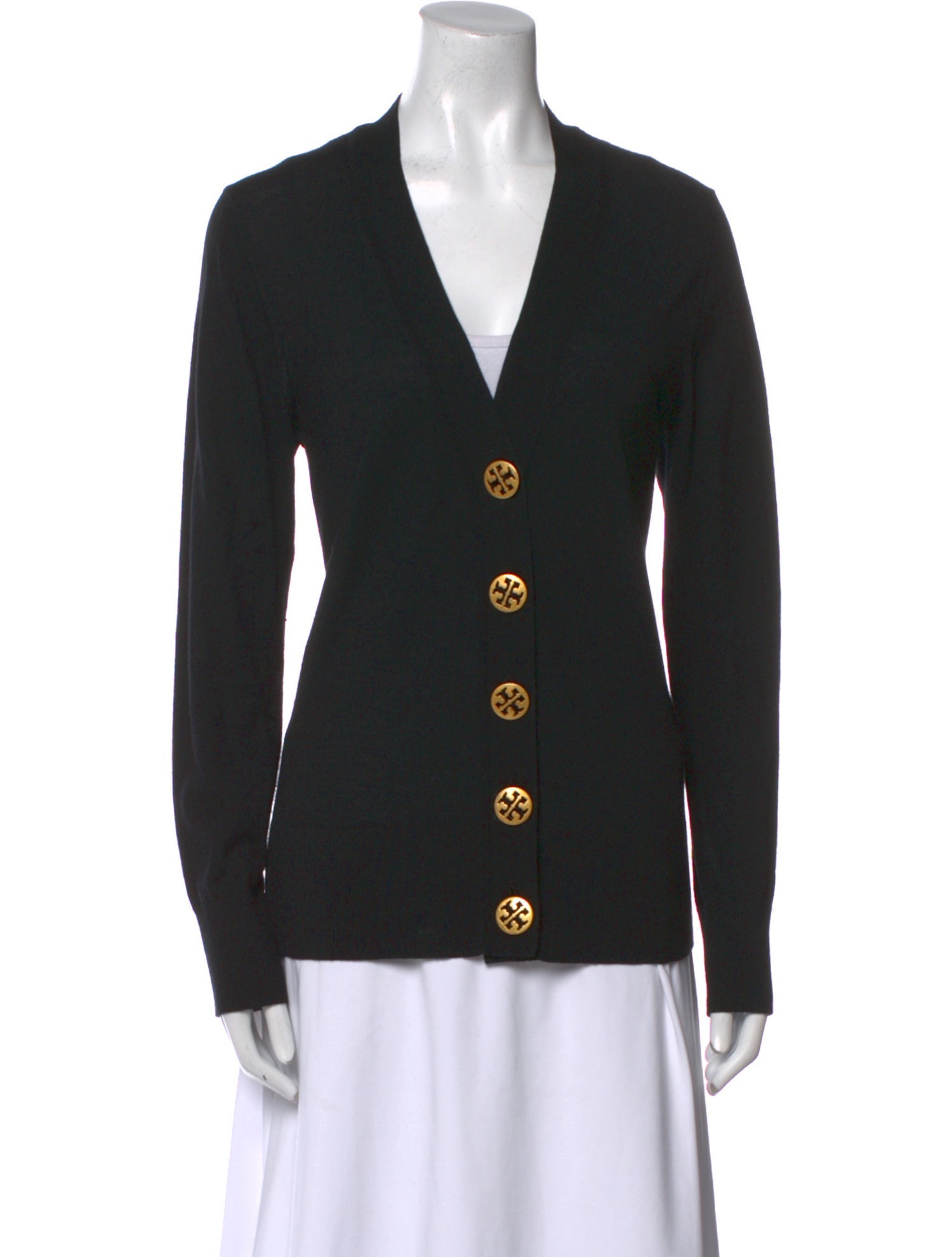 Tory Burch Merino Wool V-Neck Sweater