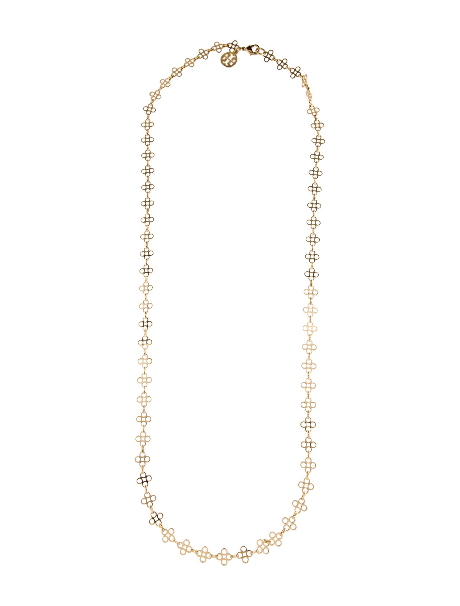 Tory Burch Mini Clover Chain Necklace
