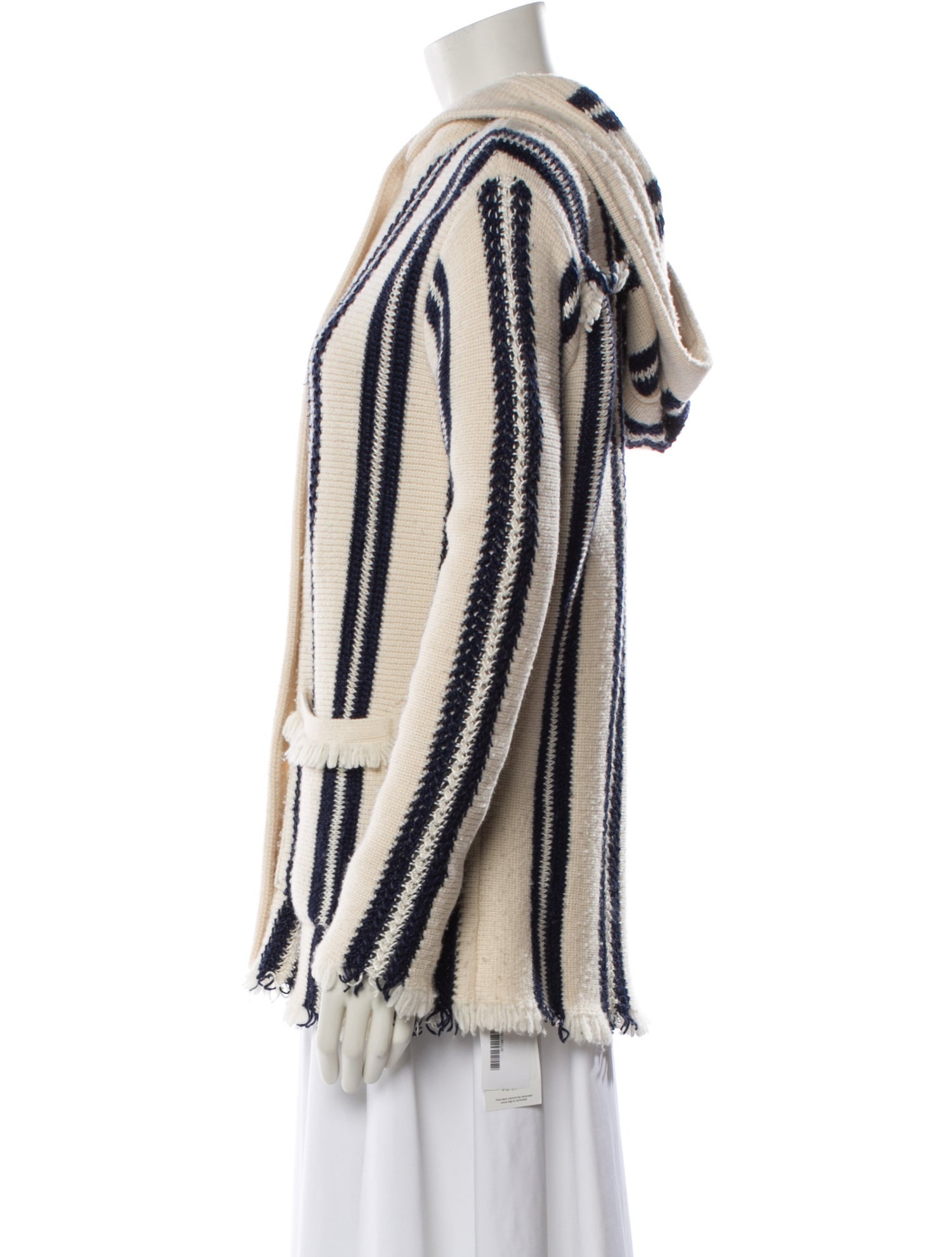 Tory Burch Linen Striped Sweater
