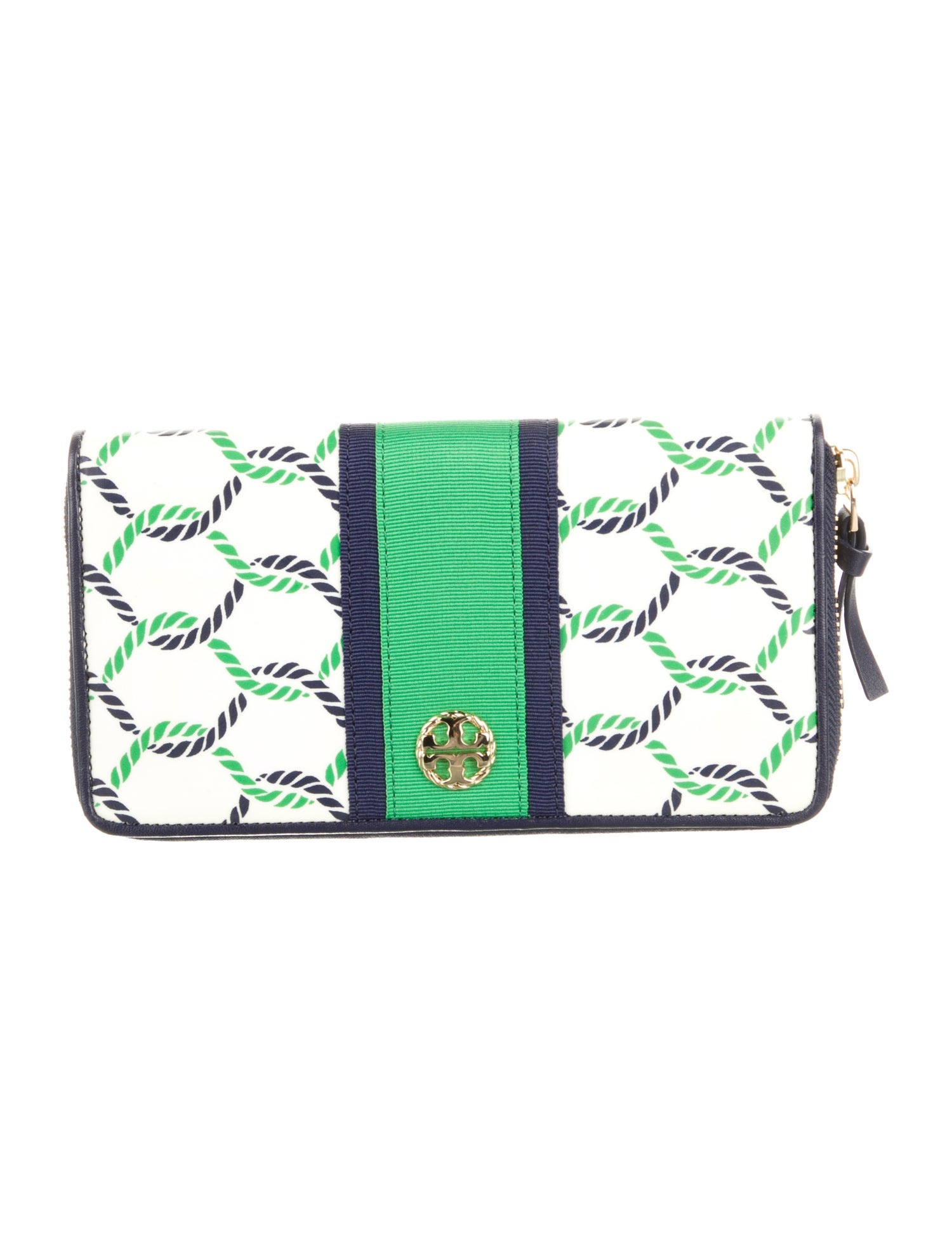 Tory Burch Patent Leather Printed Wallet