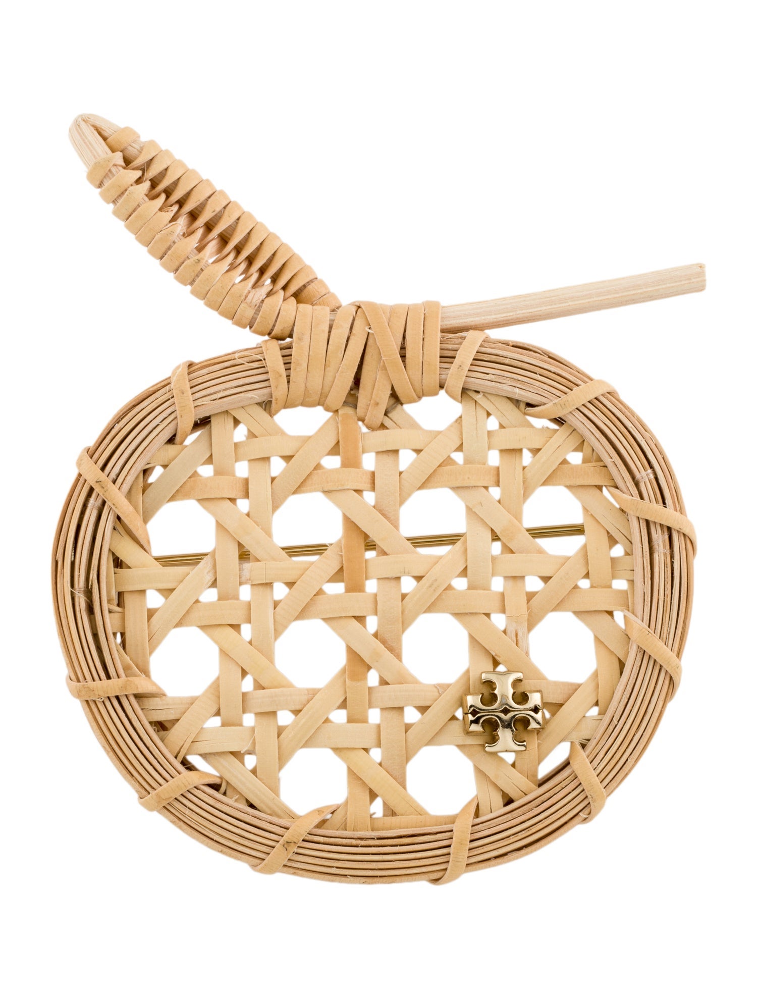 Tory Burch Raffia Pin Brooch