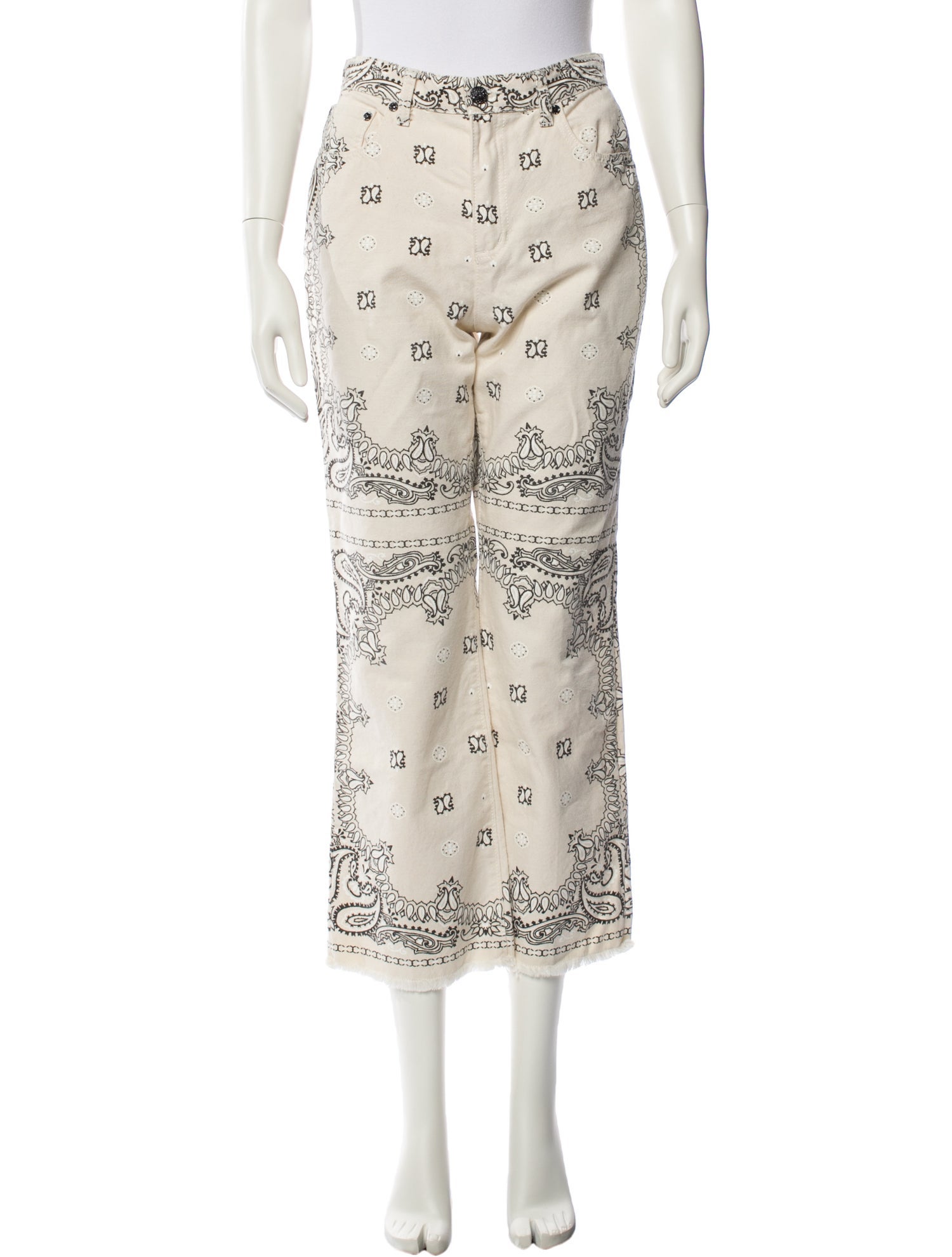 Tory Burch Printed Wide Leg Pants