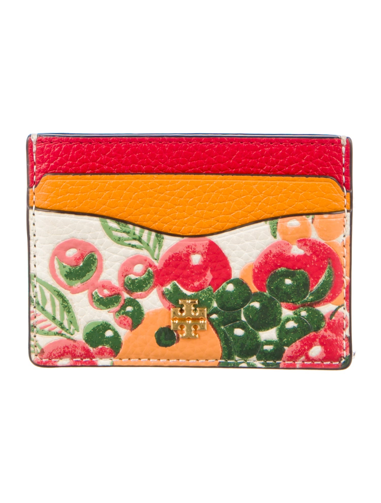 Tory Burch Leather Printed Card Holder