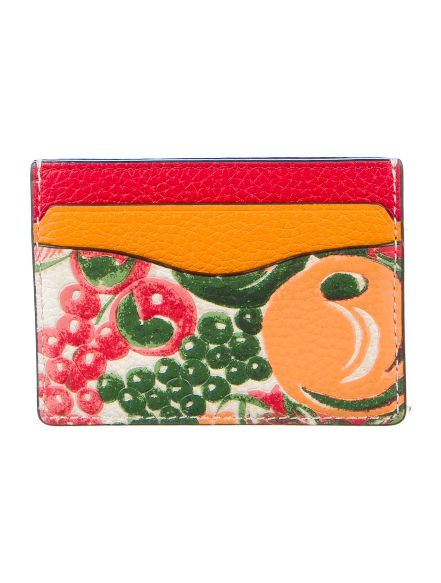 Tory Burch Leather Printed Card Holder