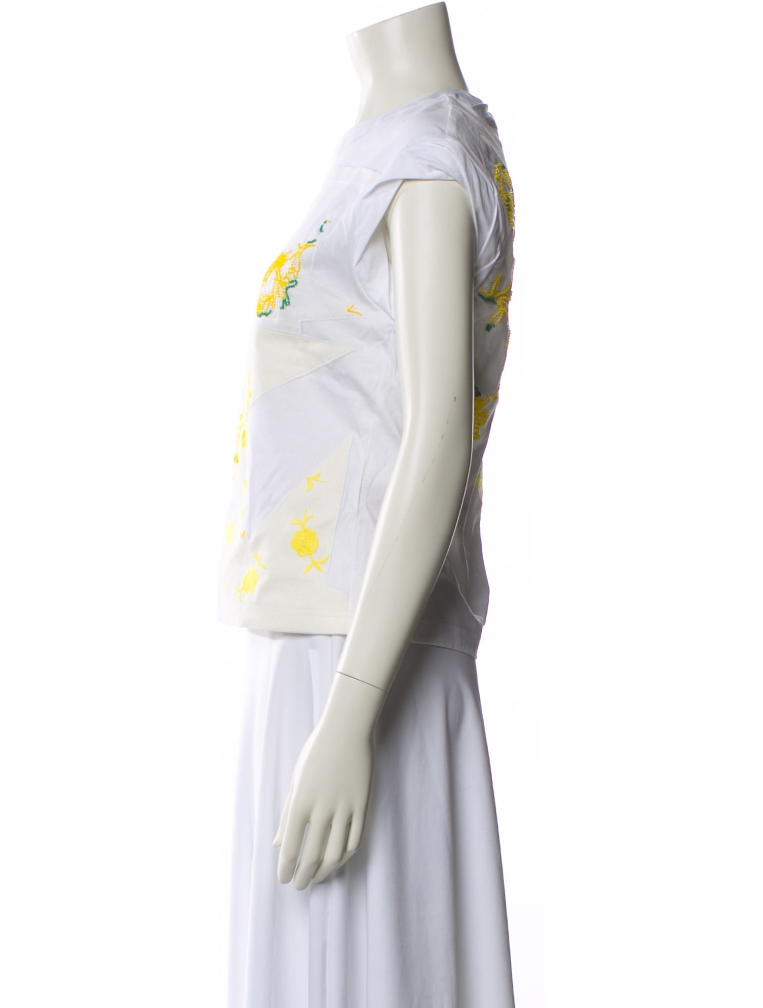 Tory Burch Printed Bateau Neckline Top w/ Tags