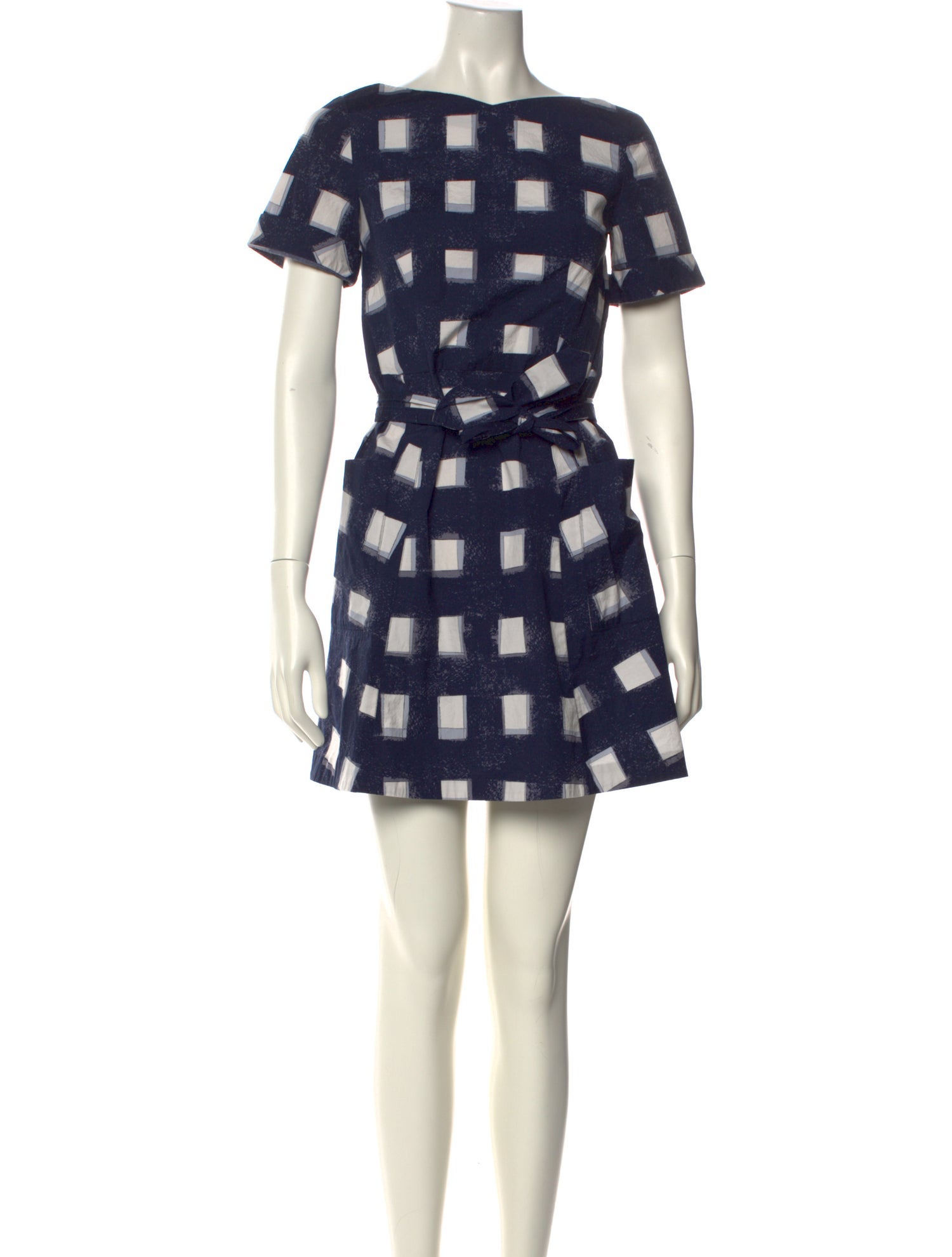 Tory Burch Plaid Print Mini Dress