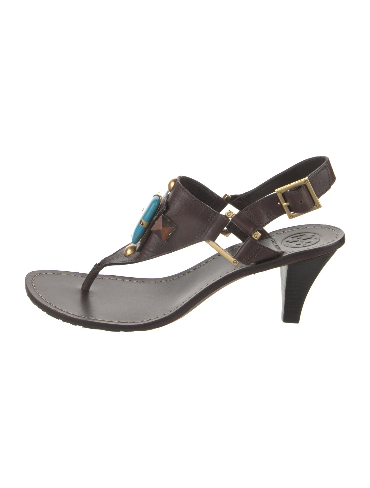 Tory Burch Leather Slingback Sandals
