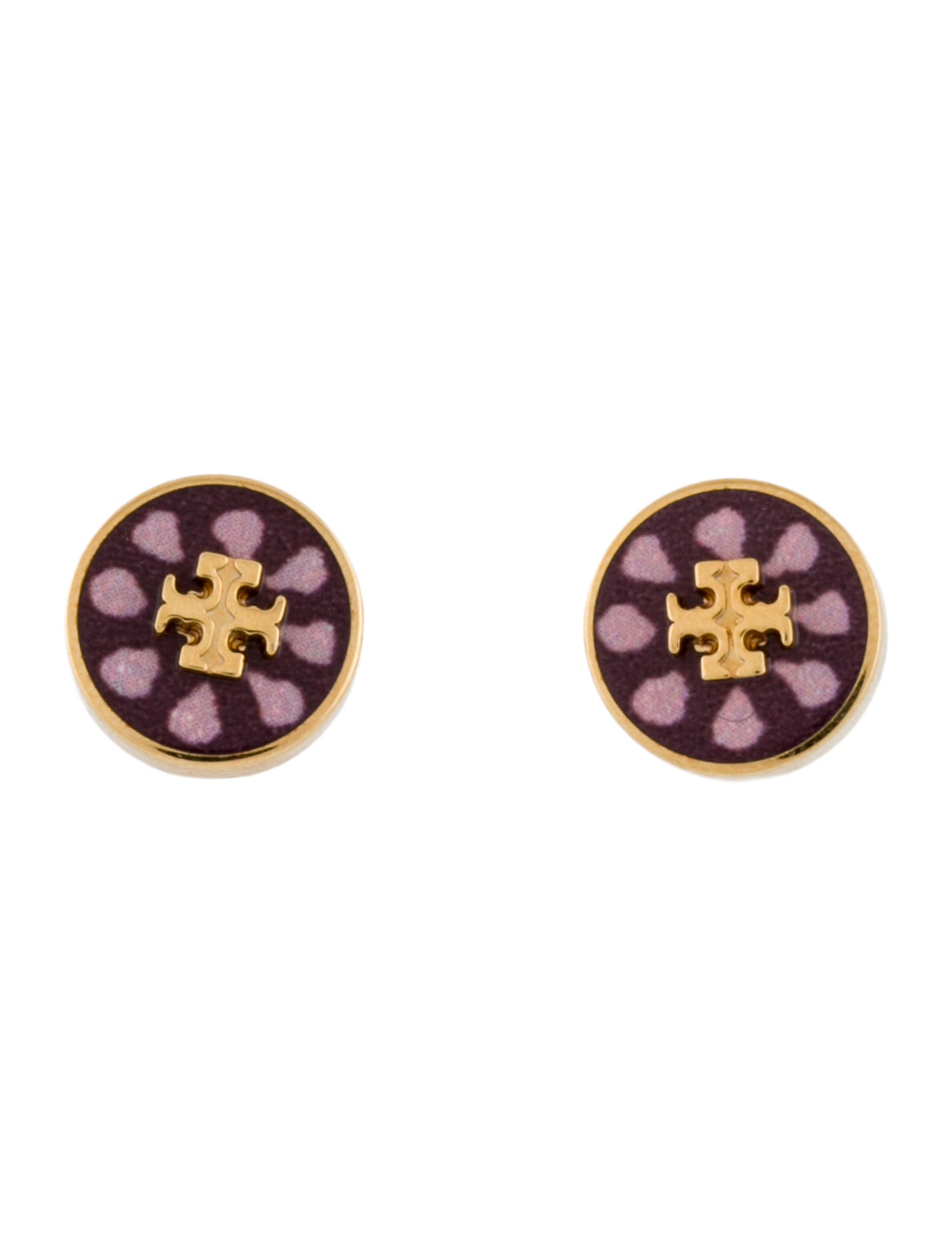 Tory Burch Enamel Kira Stud Earrings