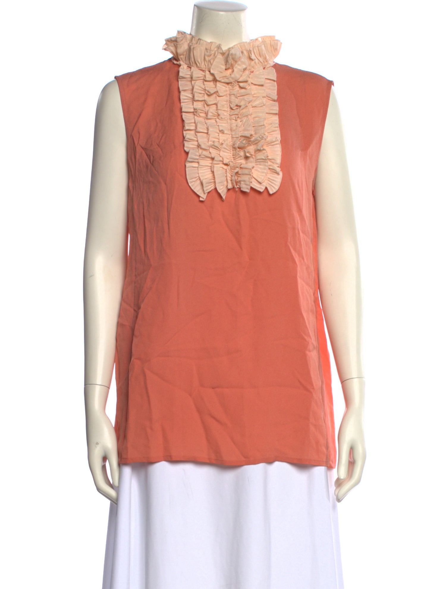 Tory Burch Silk Mock Neck Blouse