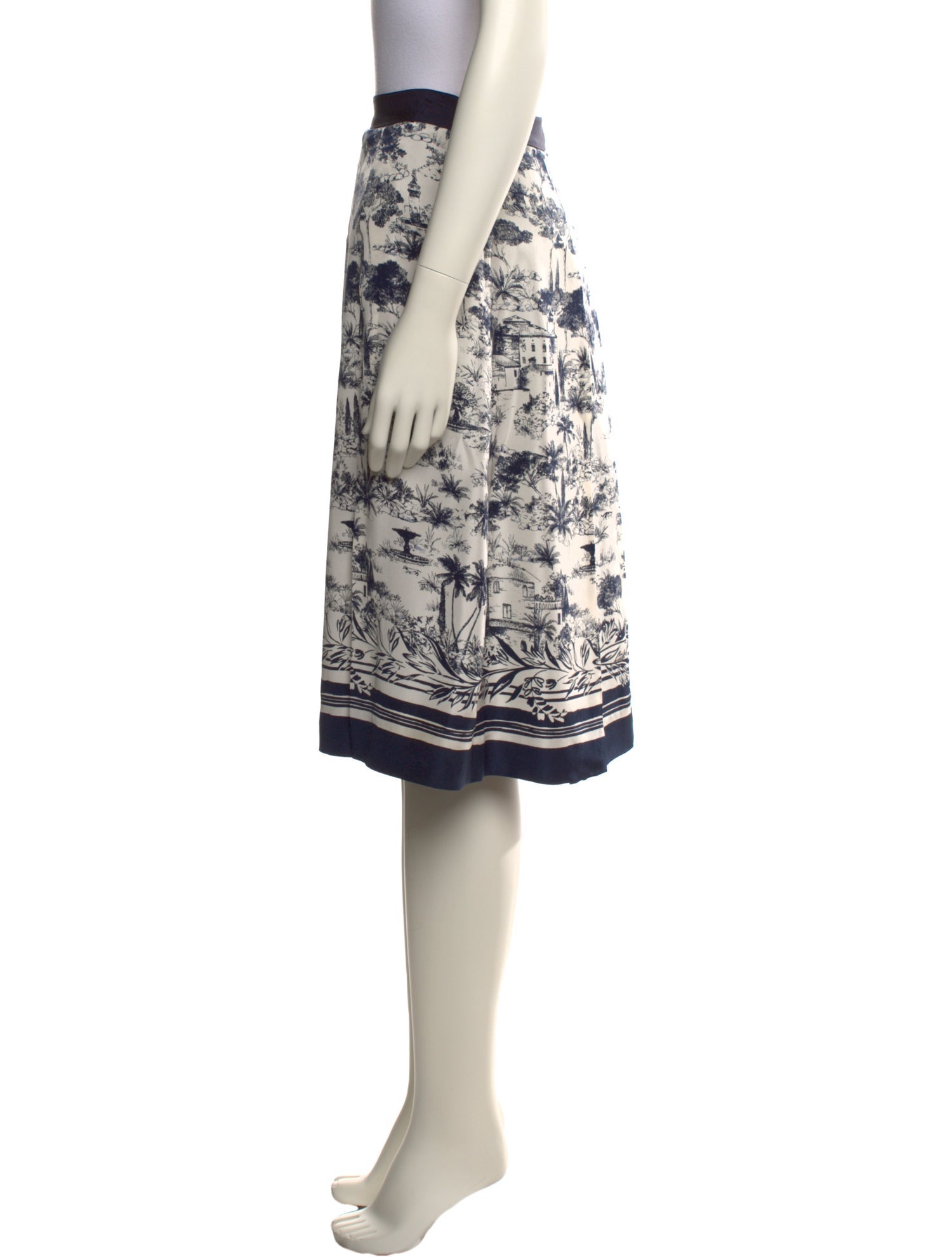 Tory Burch Silk Knee-Length Skirt