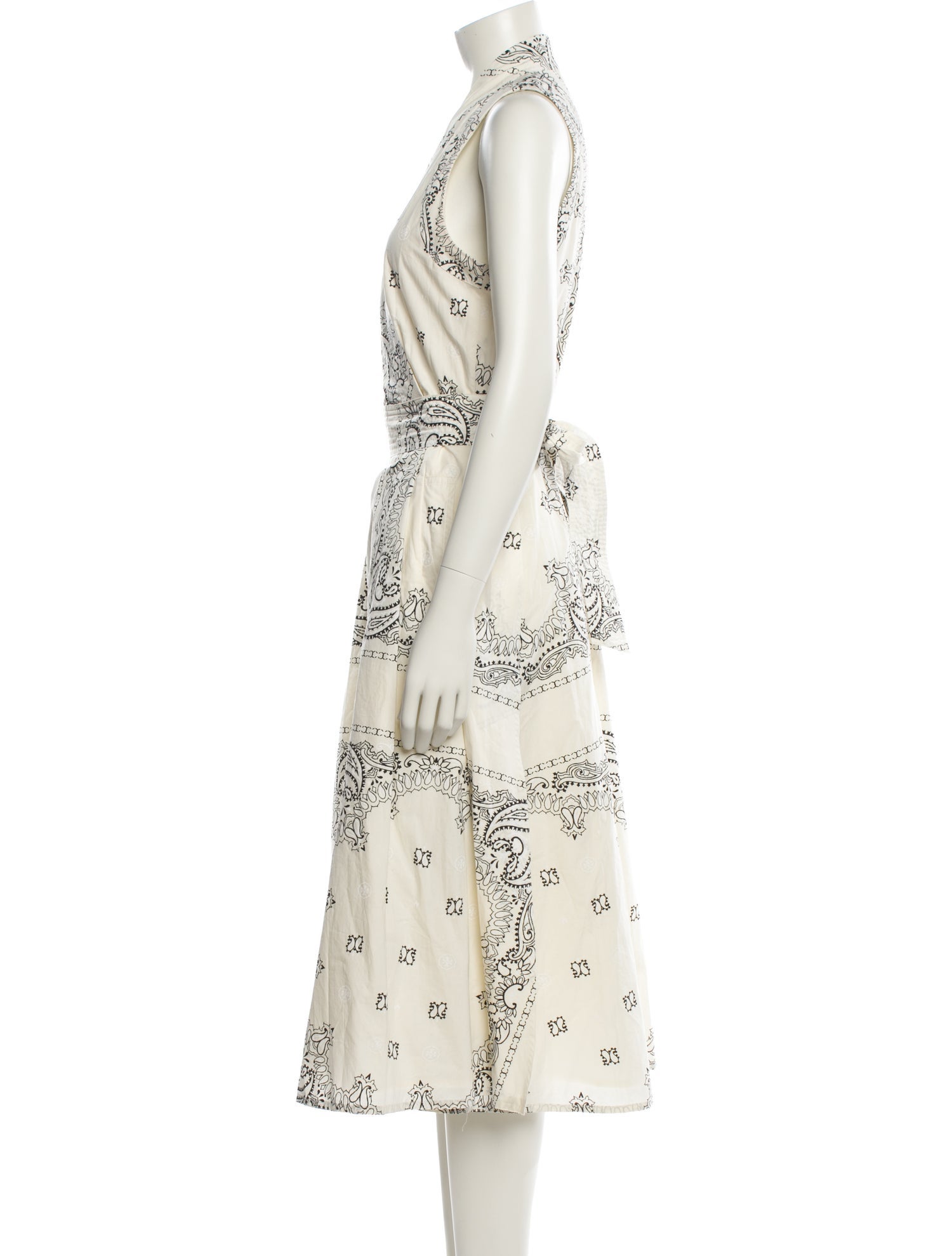 Tory Burch Paisley Print Knee-Length Dress