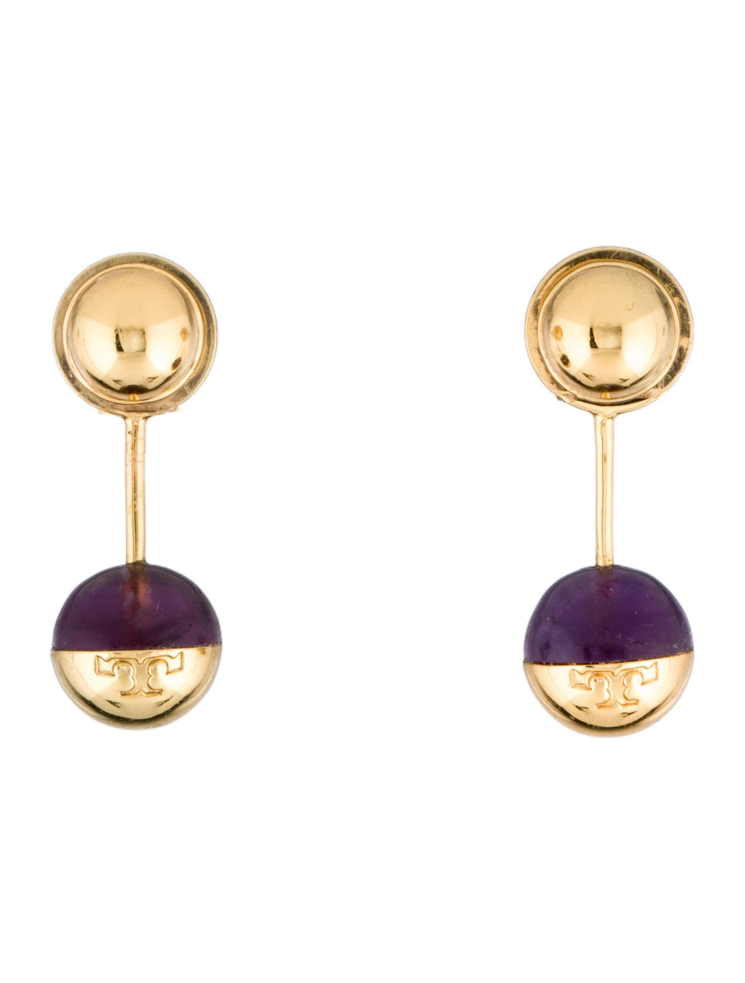 Tory Burch Logo Jacket Earrings