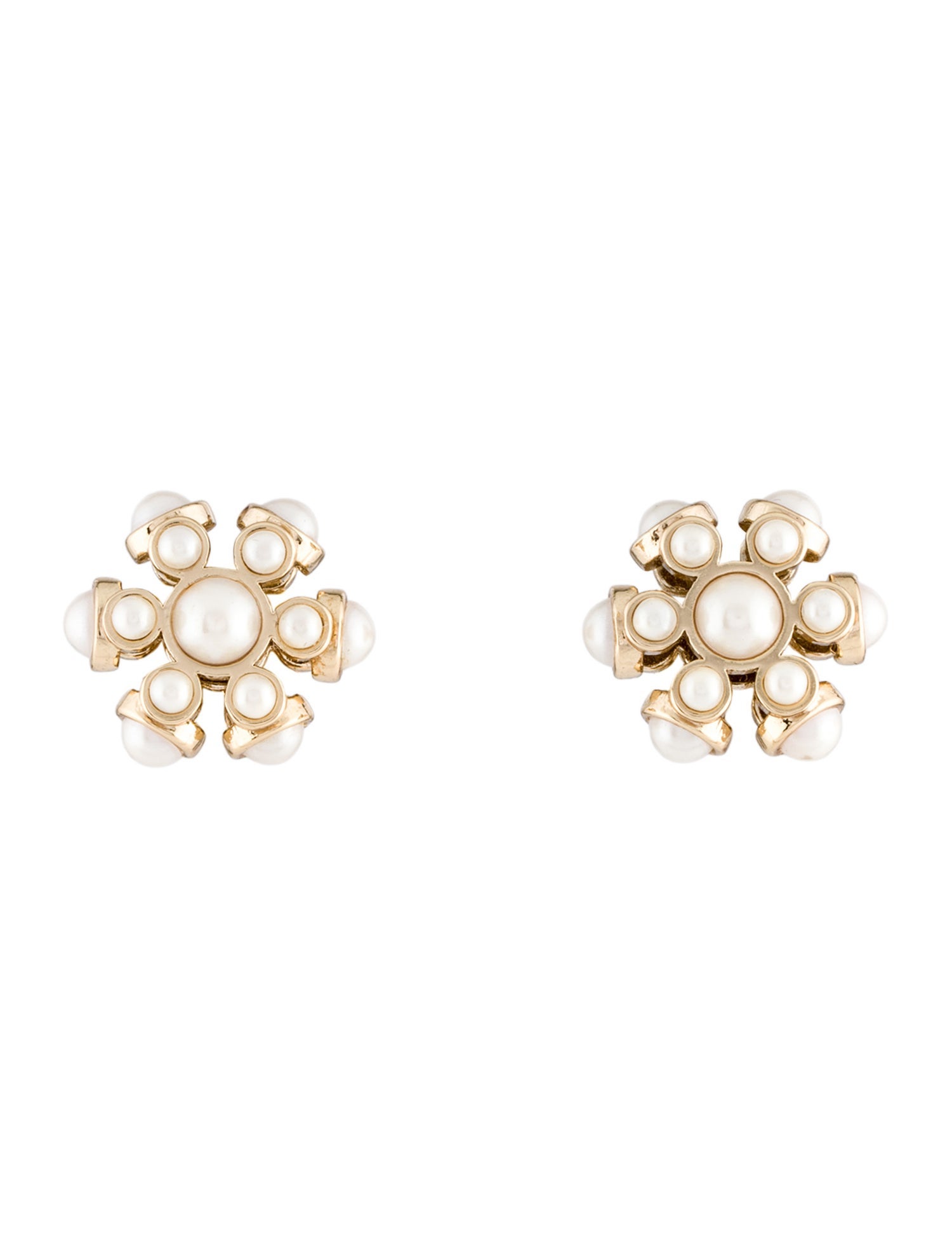 Tory Burch Faux Pearl Stud Earrings