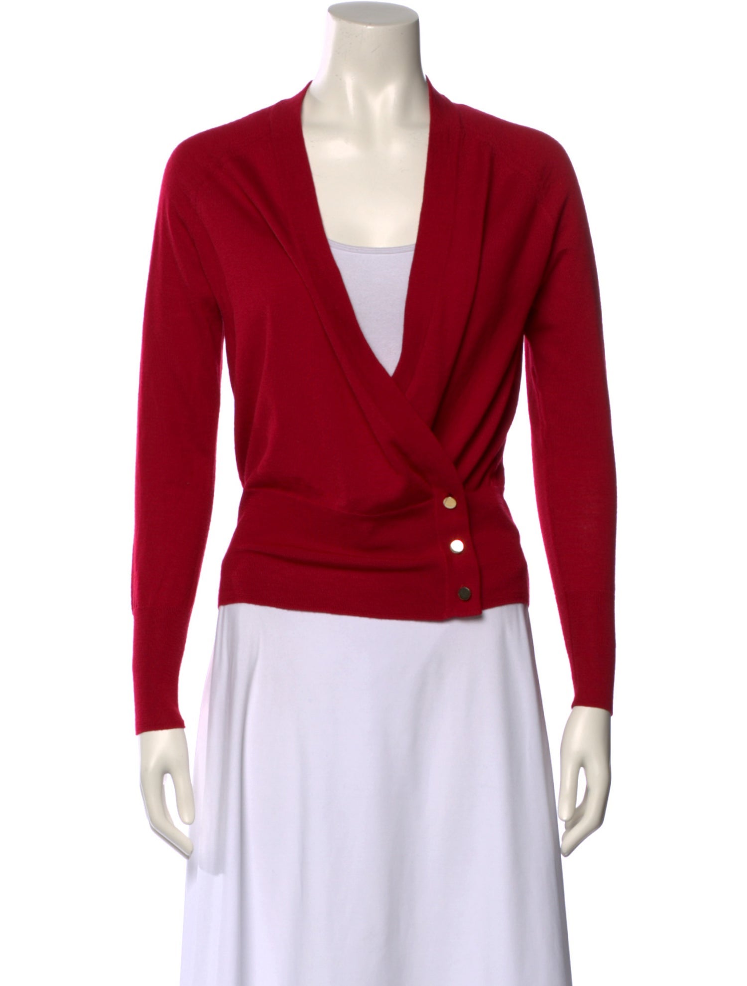 Tory Burch Merino Wool V-Neck Sweater