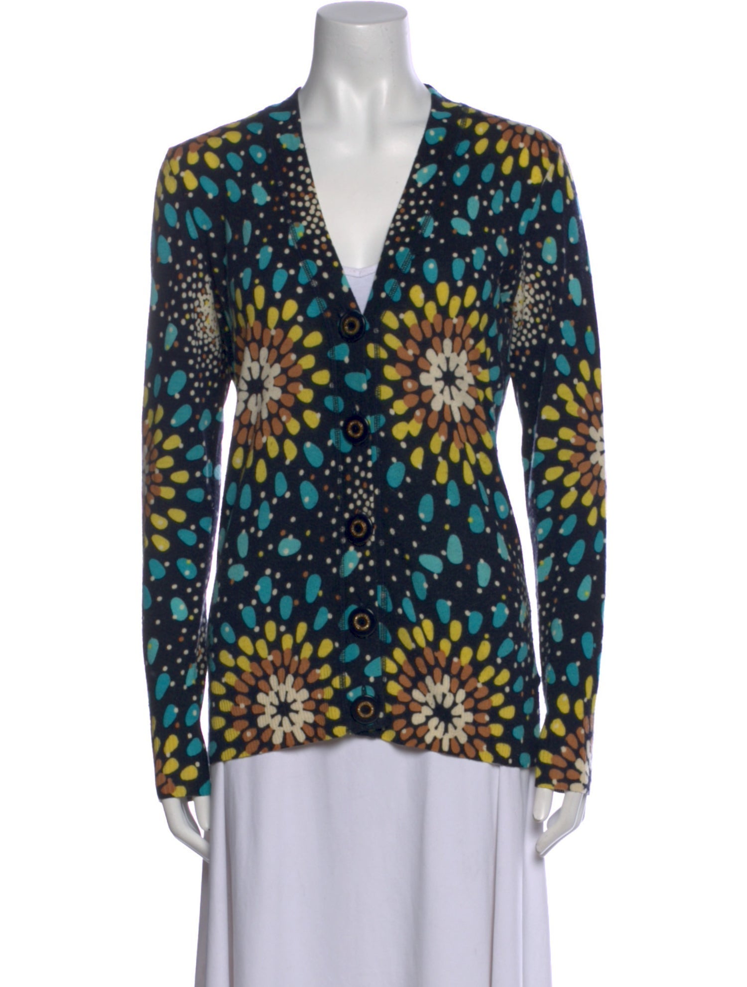 Tory Burch Merino Wool Printed Sweater