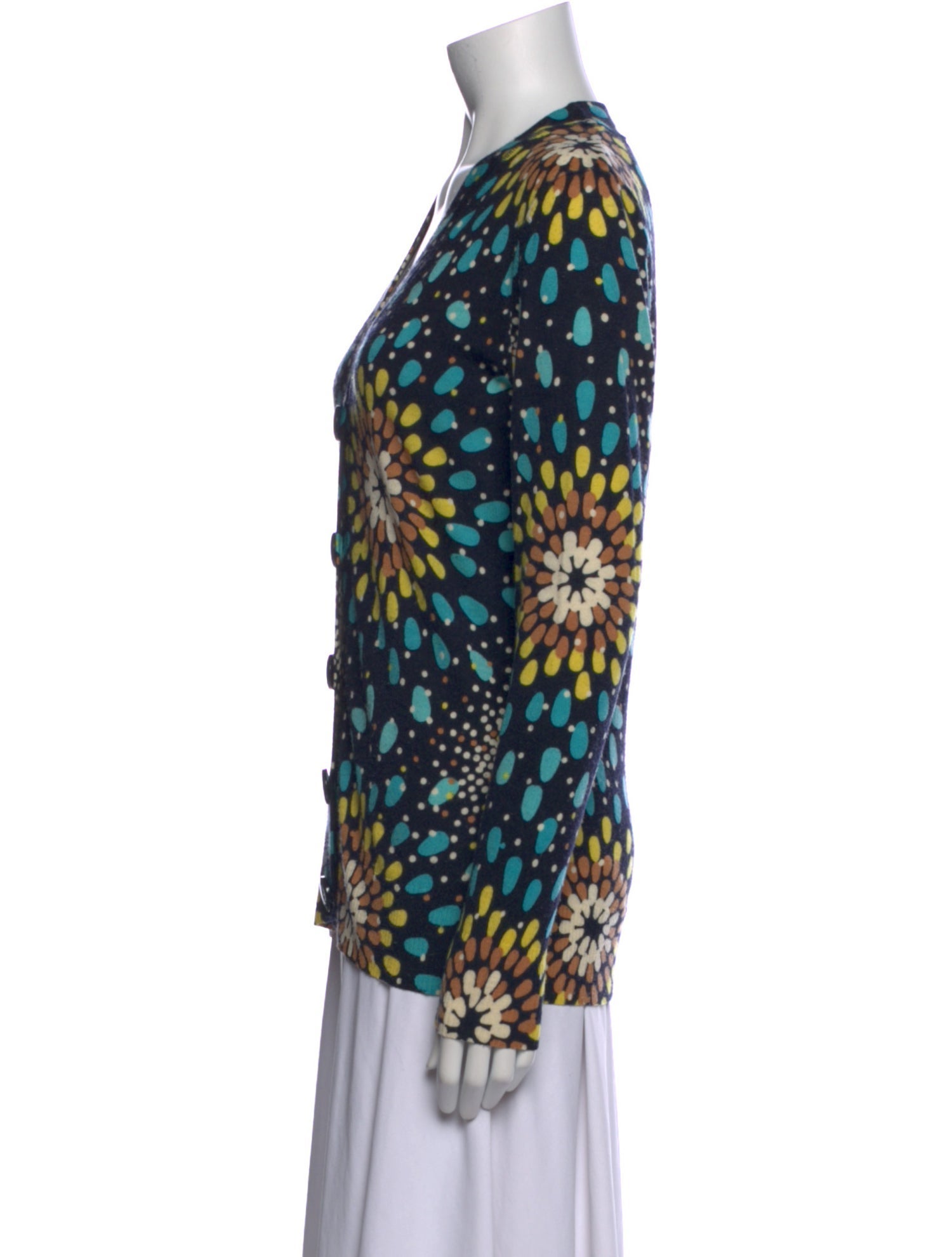 Tory Burch Merino Wool Printed Sweater