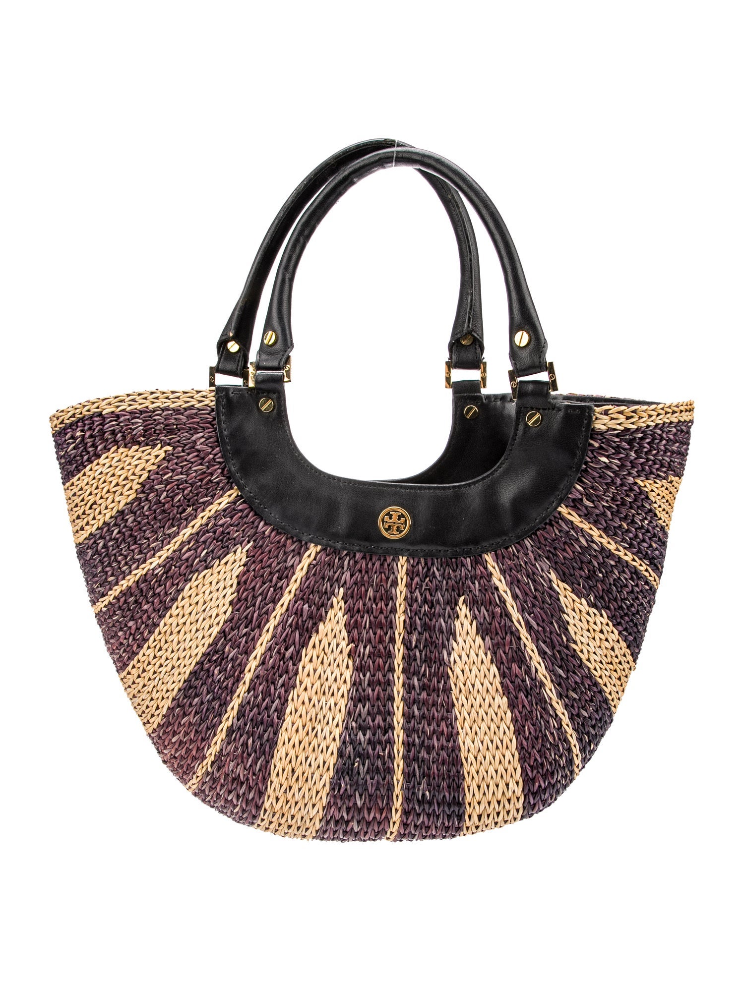 Tory Burch Straw Top Handle Bag