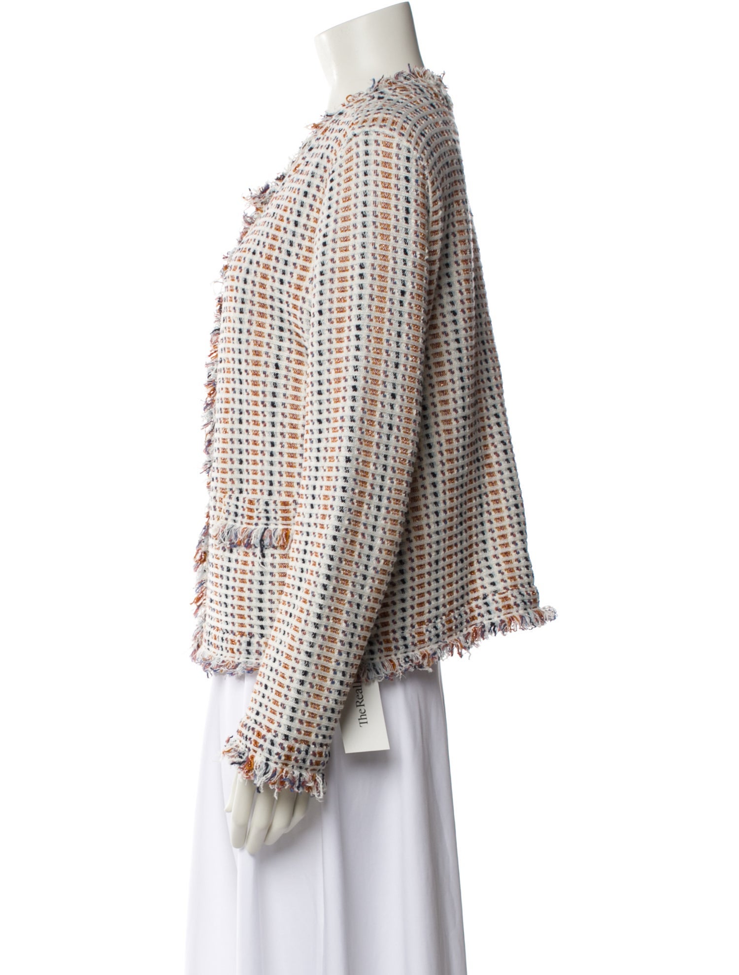 Tory Burch Linen Tweed Pattern Evening Jacket