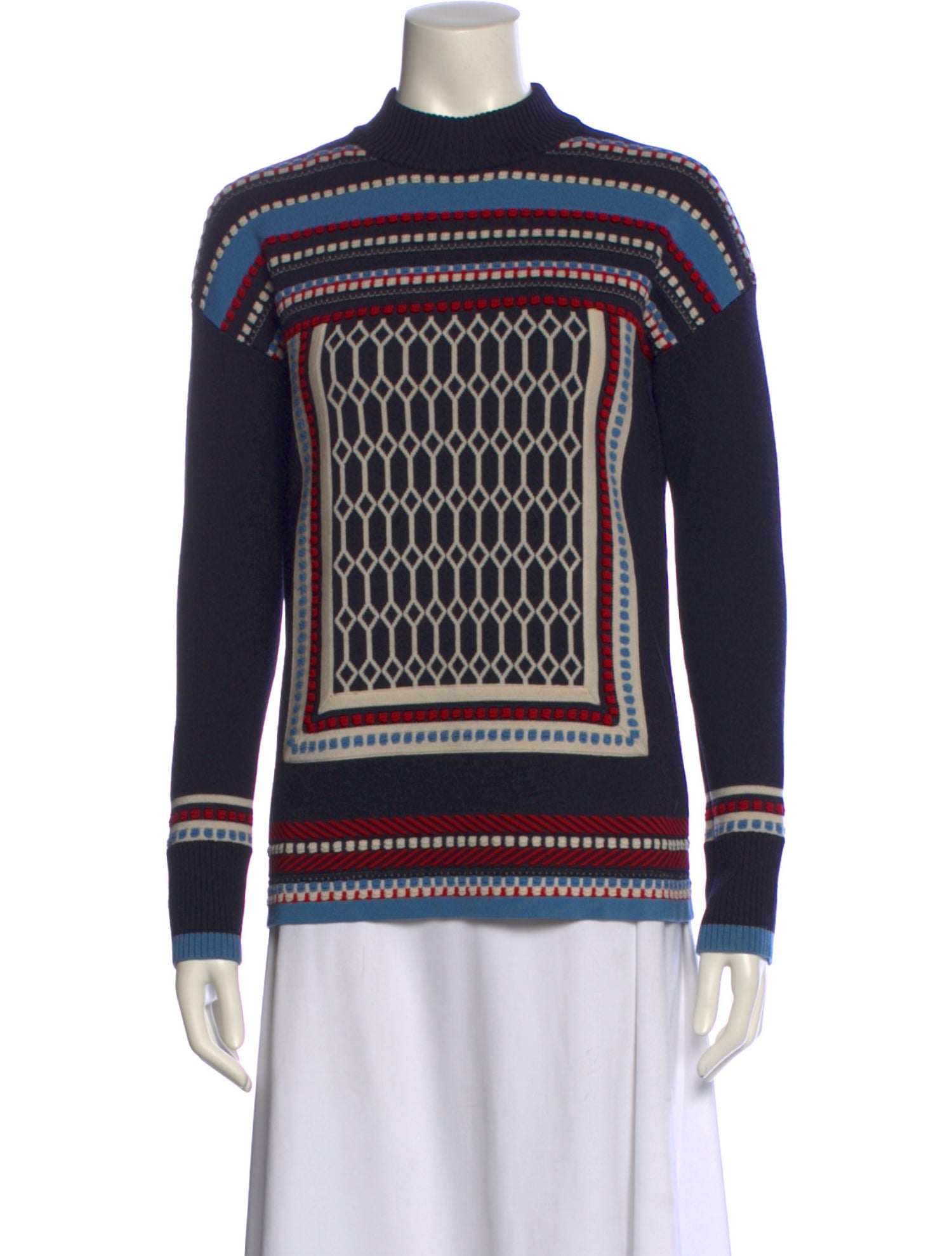 Tory Burch Wool Striped Sweater