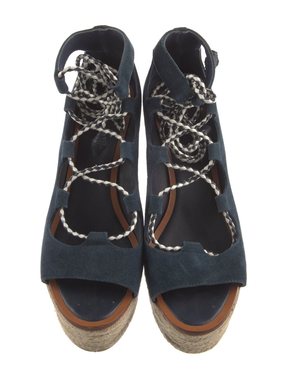 Tory Burch Suede Colorblock Pattern Espadrilles - image 3