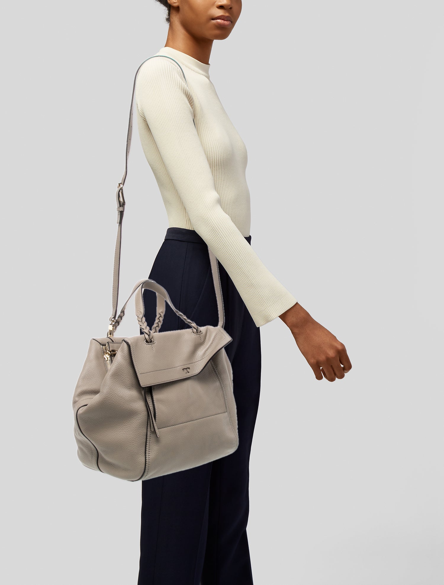 Tory Burch Leather Top Handle Bag