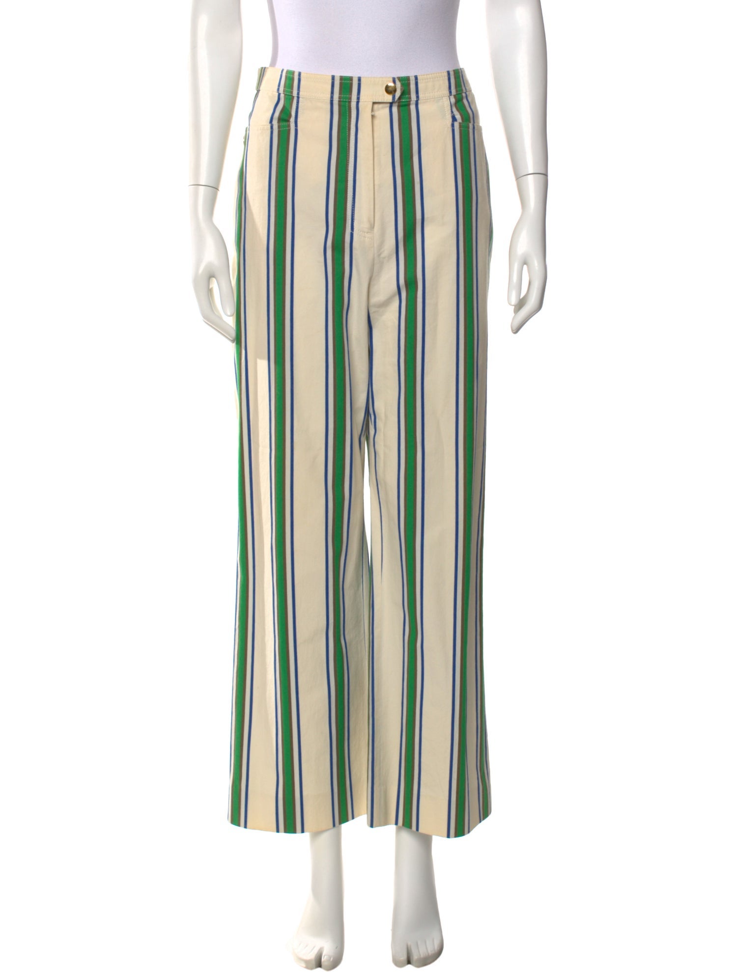 Tory Burch Striped Wide Leg Pants