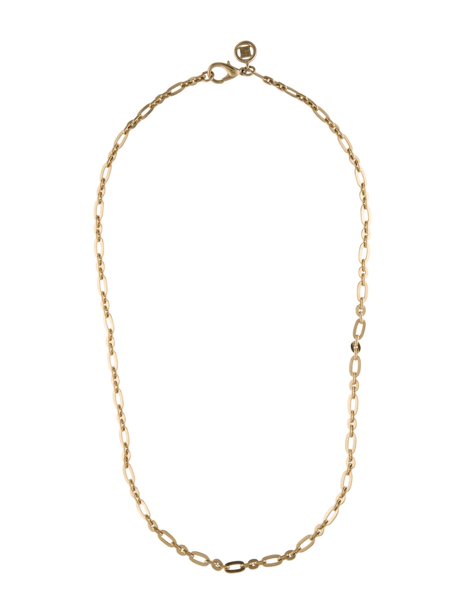 Givenchy Flat Oval Link Chain Necklace