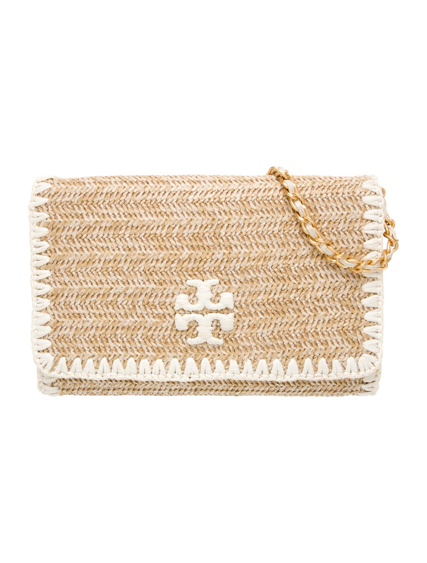 Tory Burch Raffia Shoulder Bag
