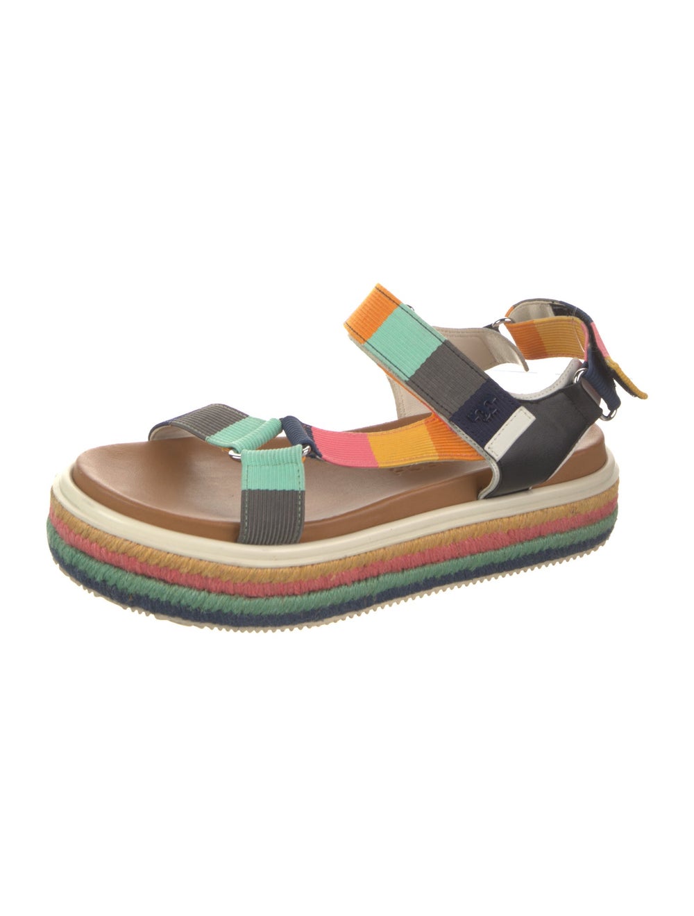 Tory Burch Colorblock Pattern Slingback Sandals - image 2