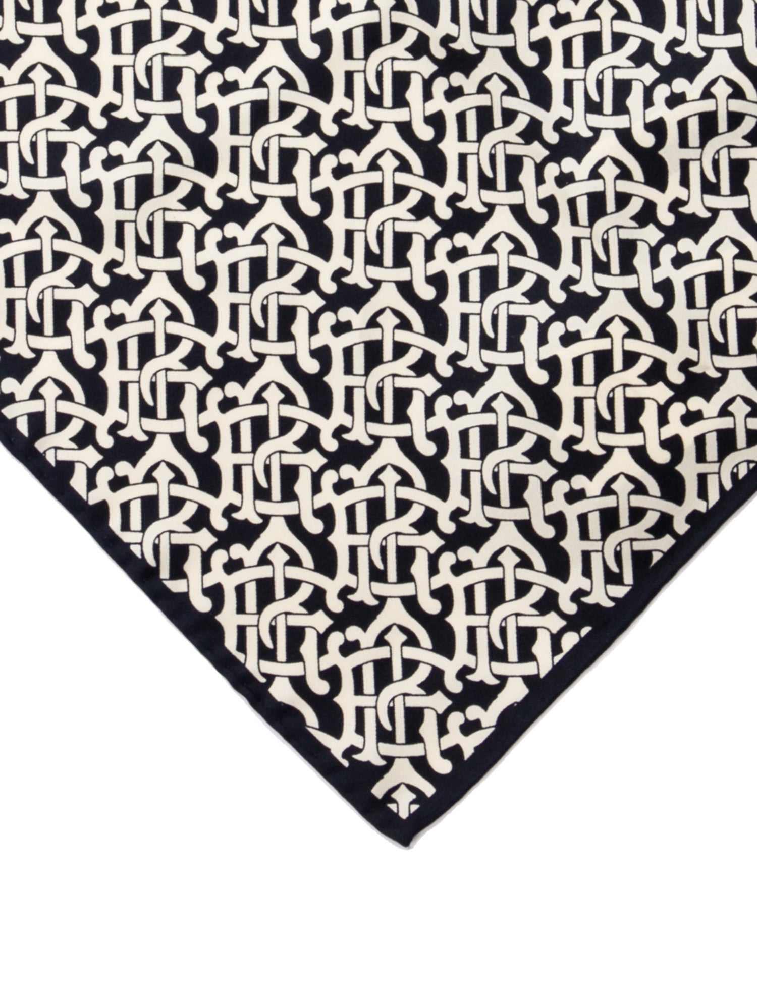 Tory Burch Silk Patterned Pocket Square w/Tags