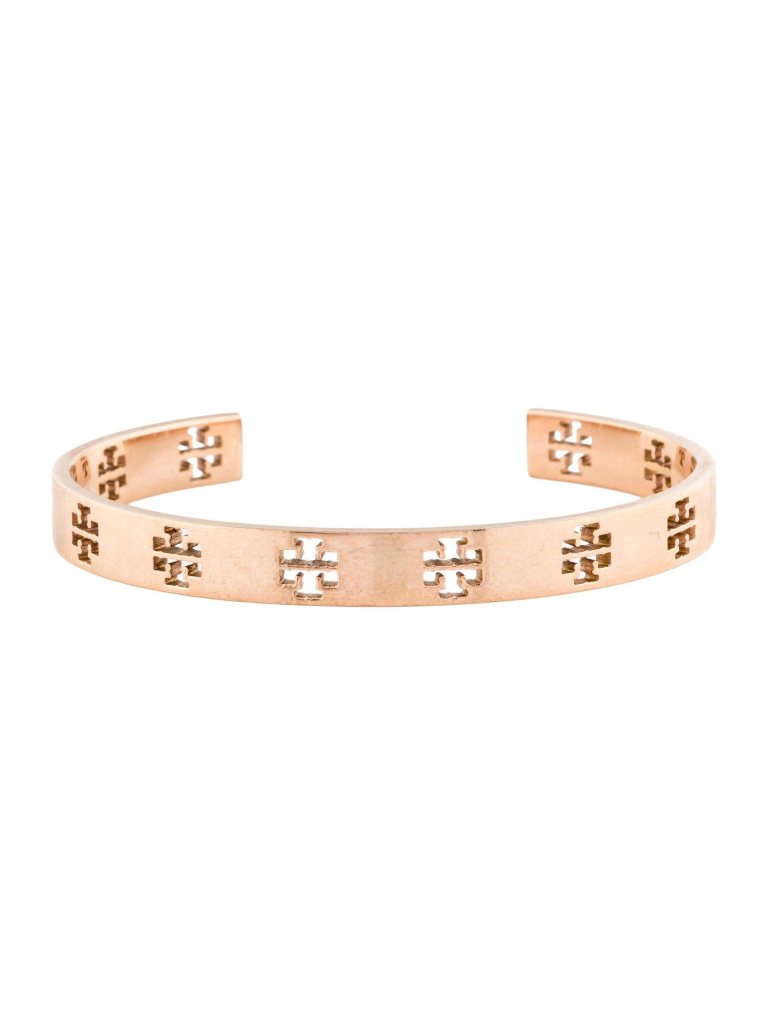 Tory Burch Logo Cutout Cuff Bracelet