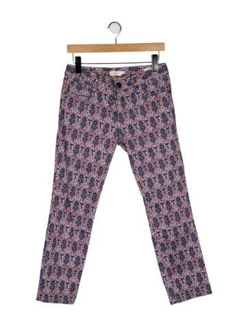 Pre-owned Tory Burch Mid-rise Straight Leg Jeans In Neutral