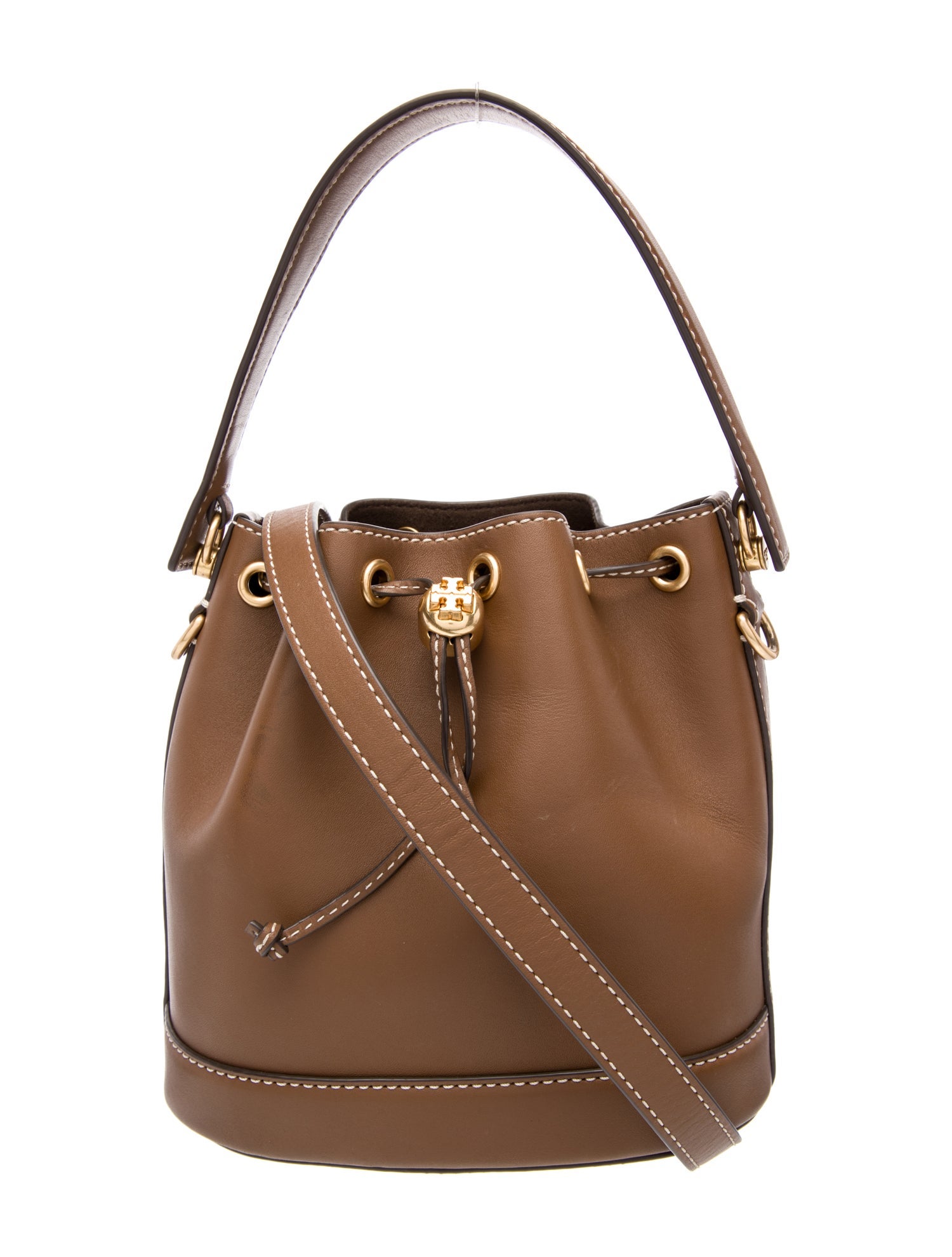 Tory Burch Leather Bucket Bag