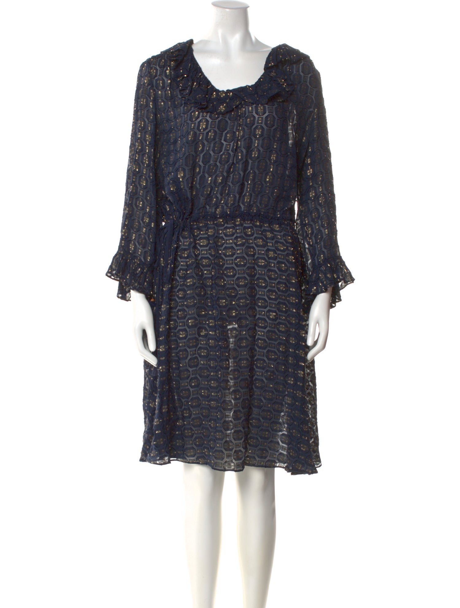 tory burch silk midi dress Tory Burch Printed Pleated Silk-Twill Midi Shirtdress