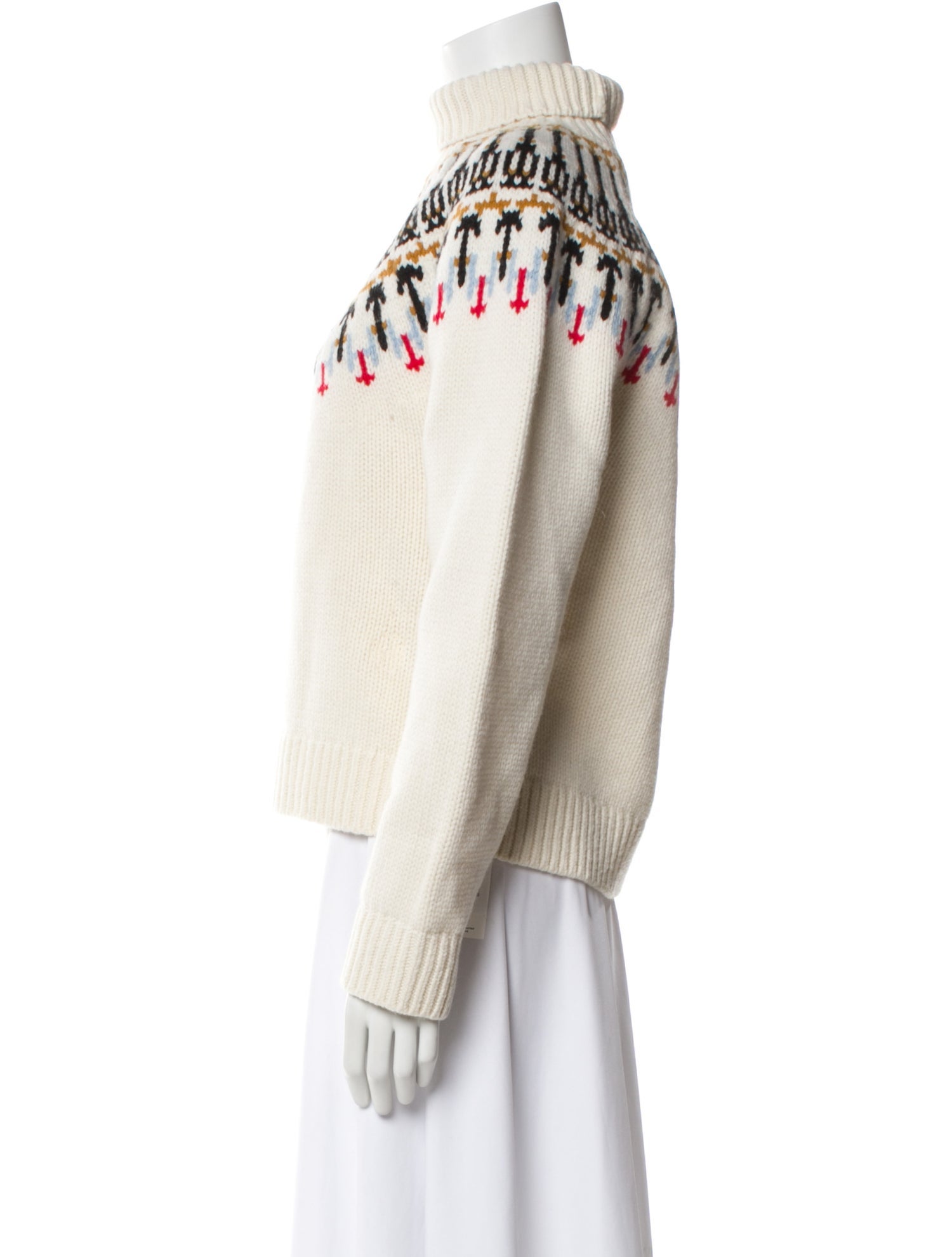 Tory Burch Wool Graphic Print Sweater