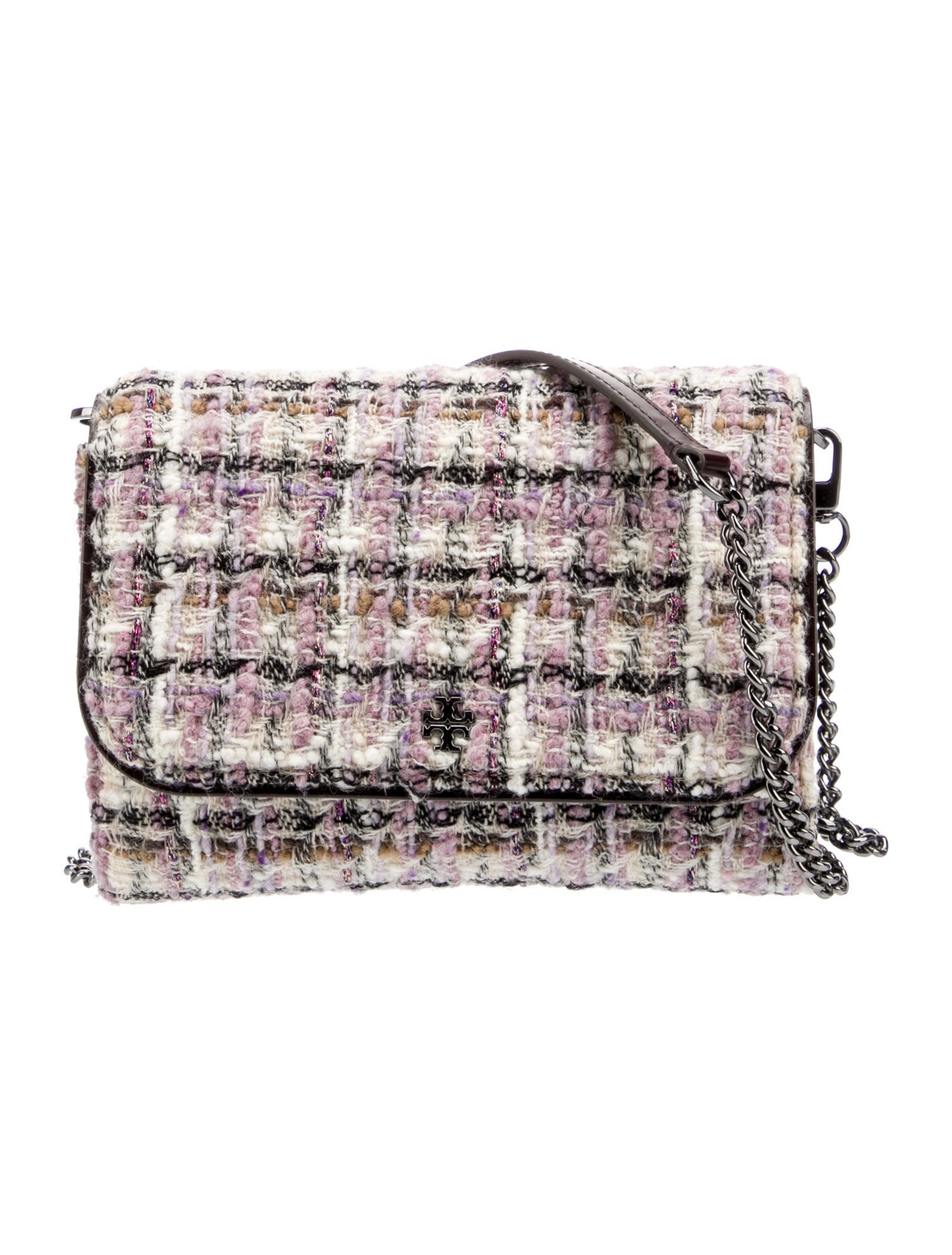 Tory Burch Tweed Top Handle Bag