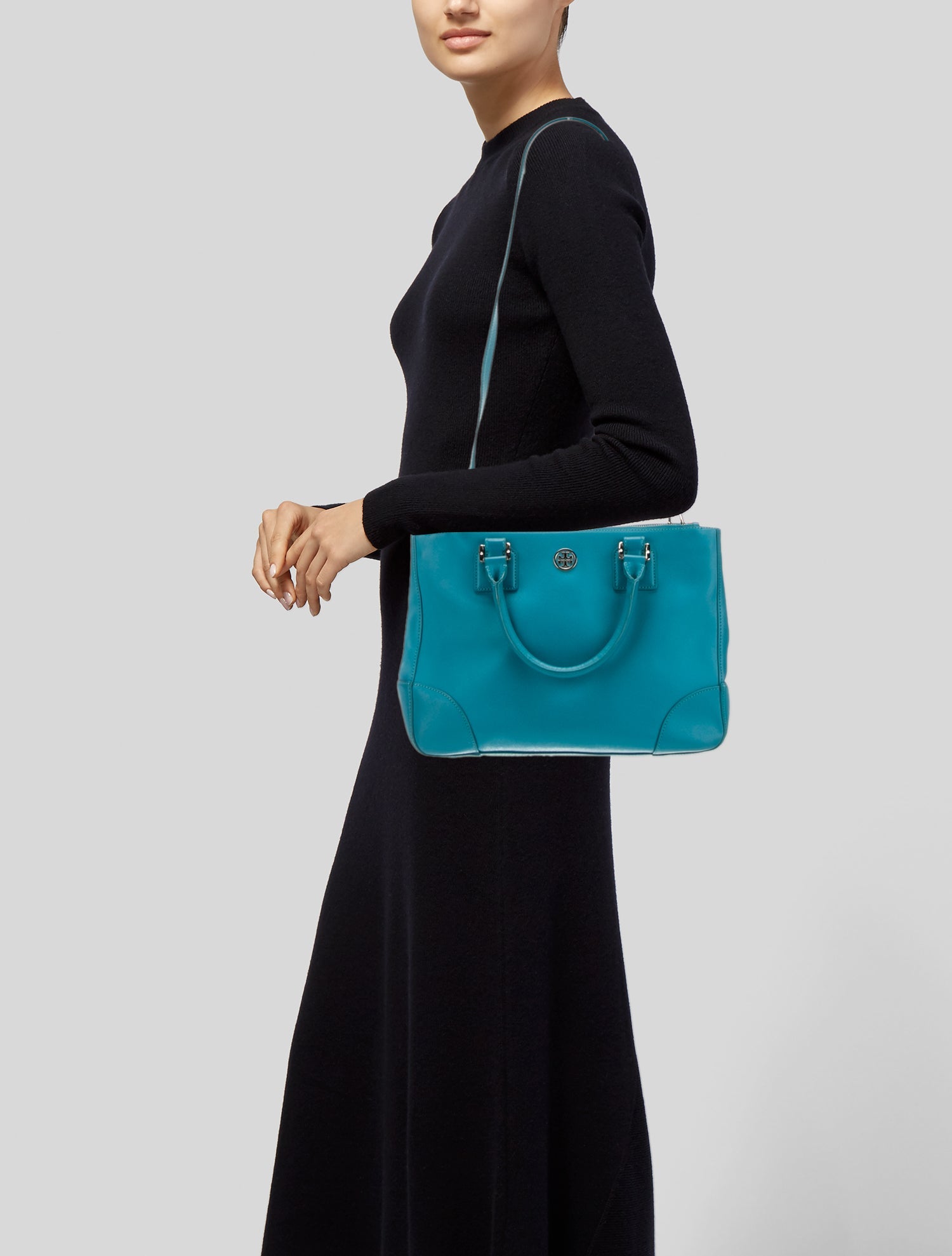 Tory Burch Saffiano Leather Top Handle Bag