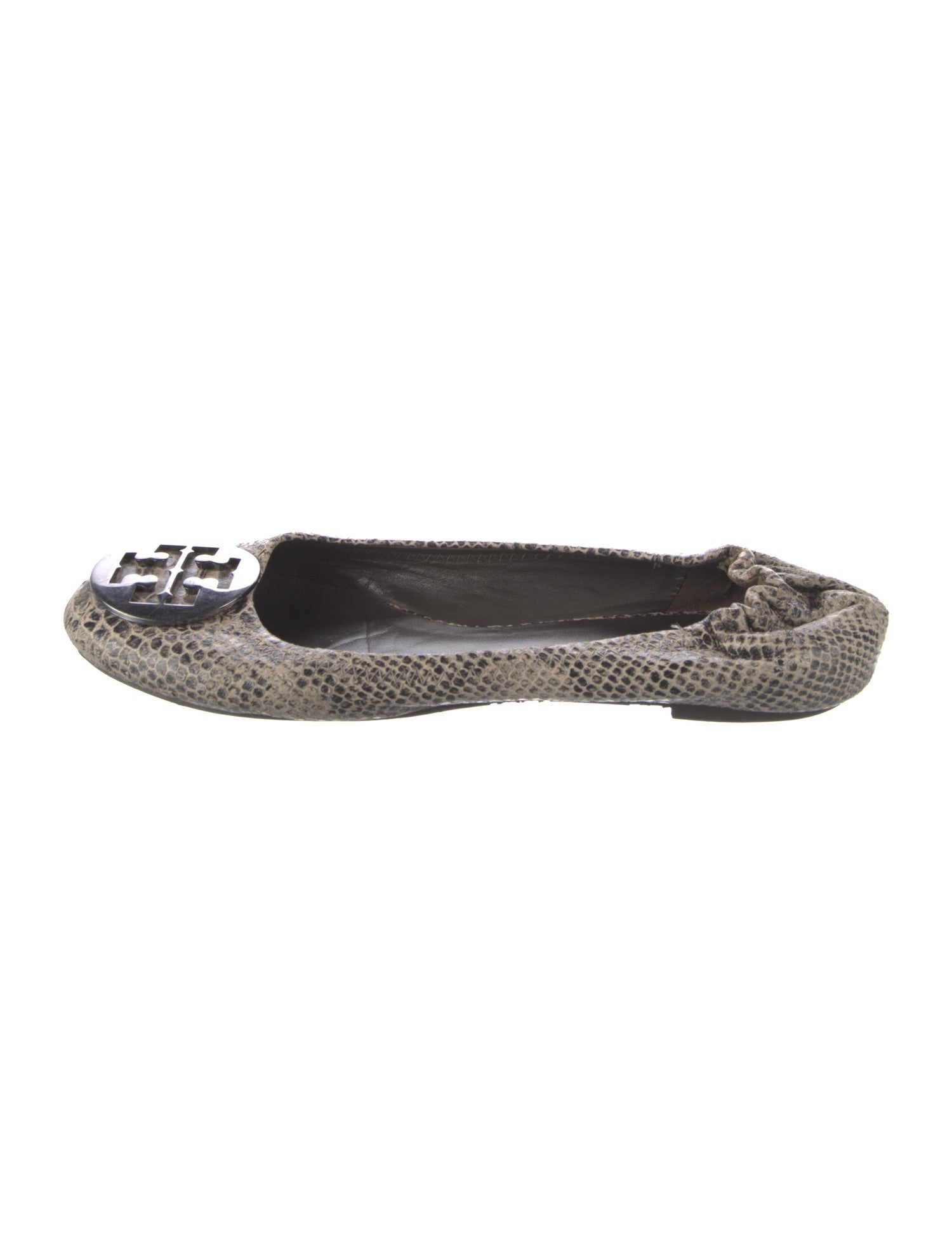 Tory Burch Snakeskin Animal Print Ballet Flats