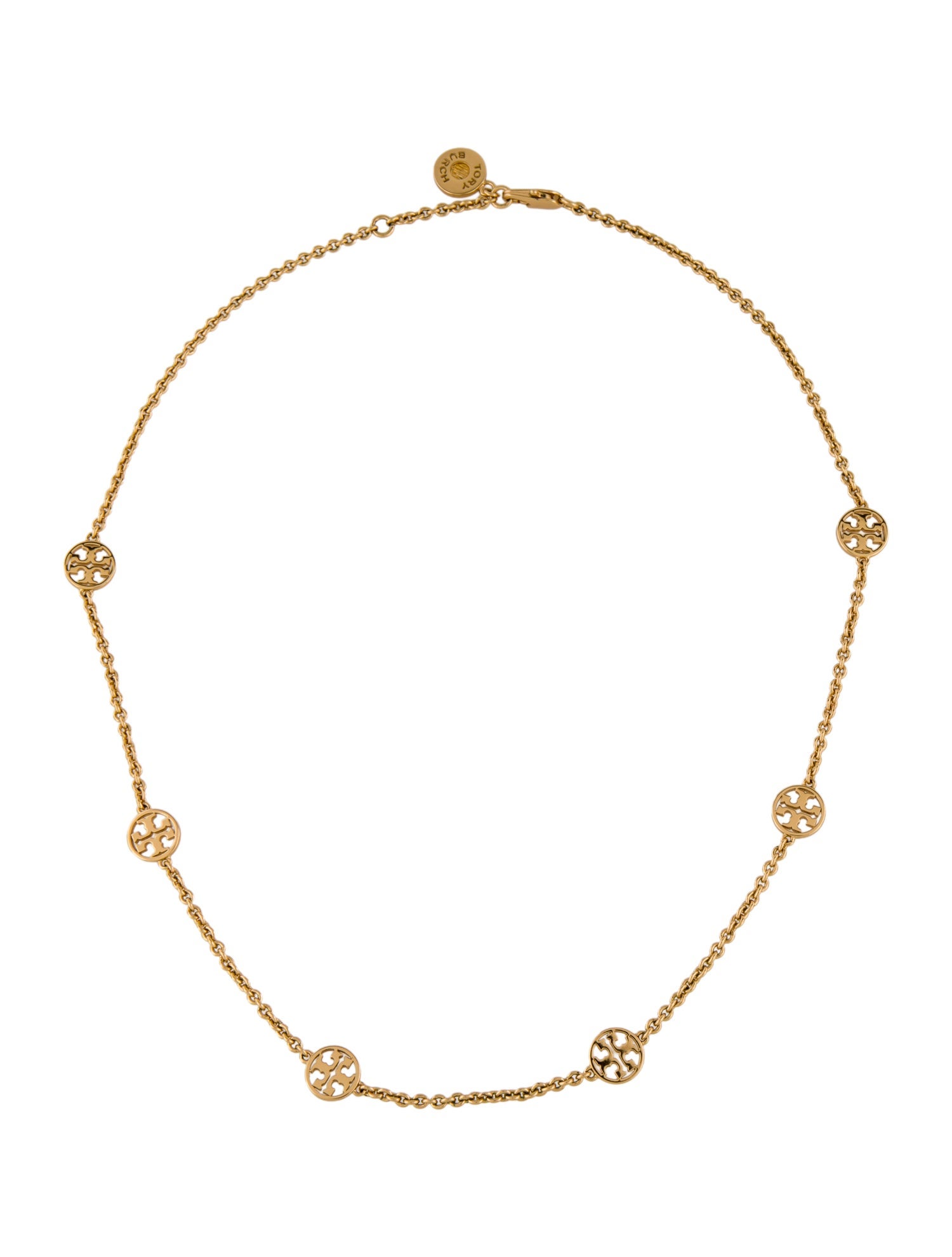 Tory Burch Logo Station Necklace