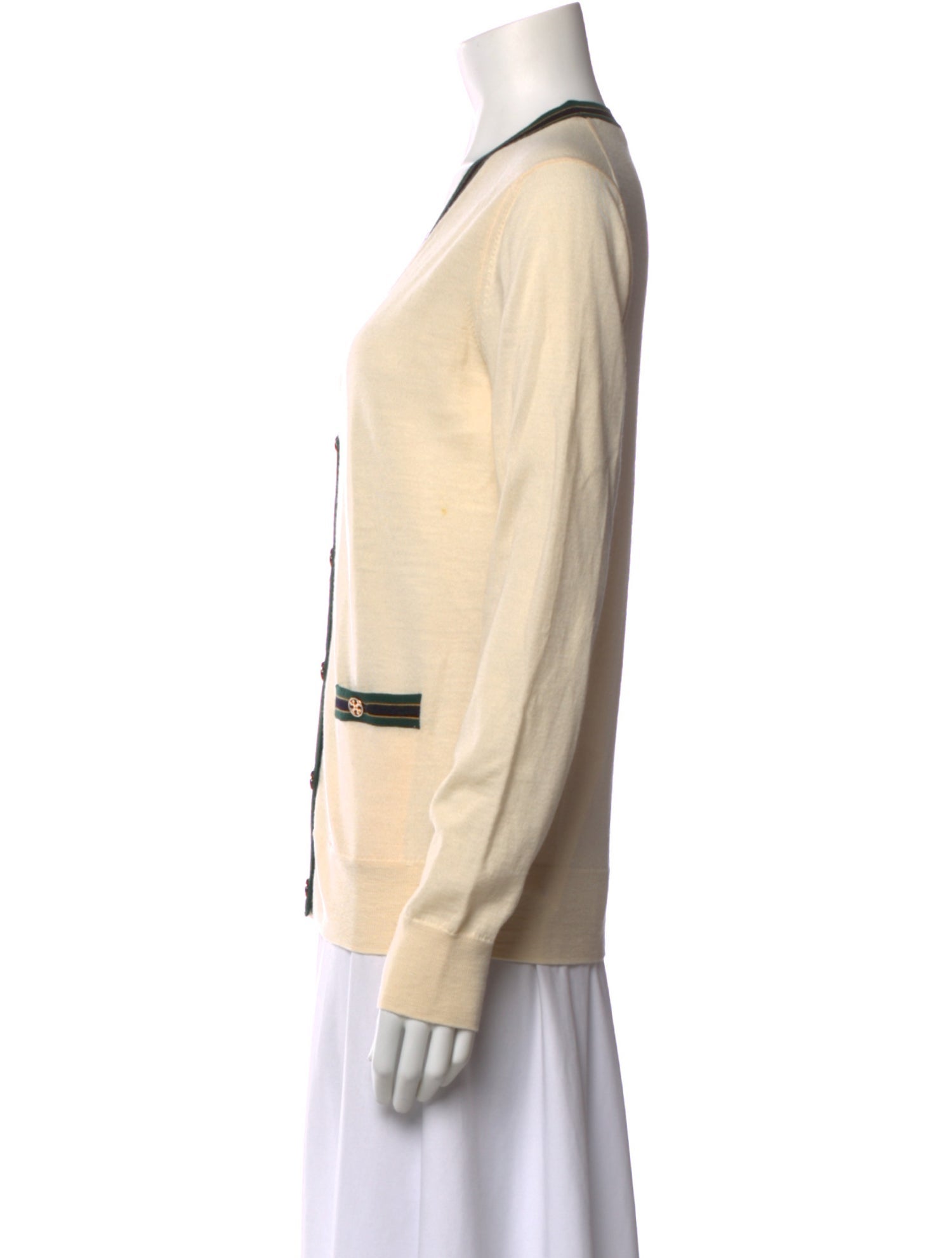 Tory Burch Merino Wool V-Neck Sweater