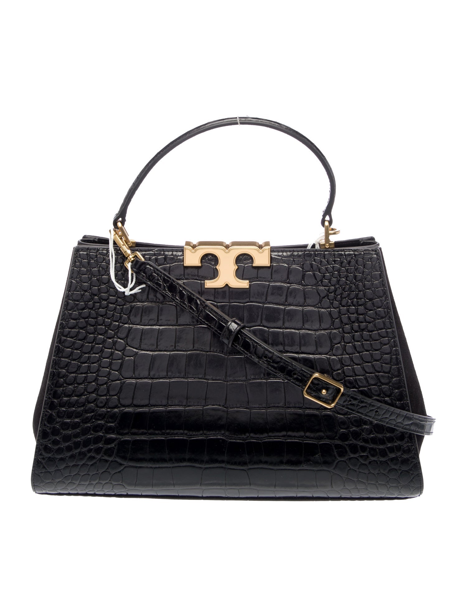 Tory Burch Embossed Leather Top Handle Bag