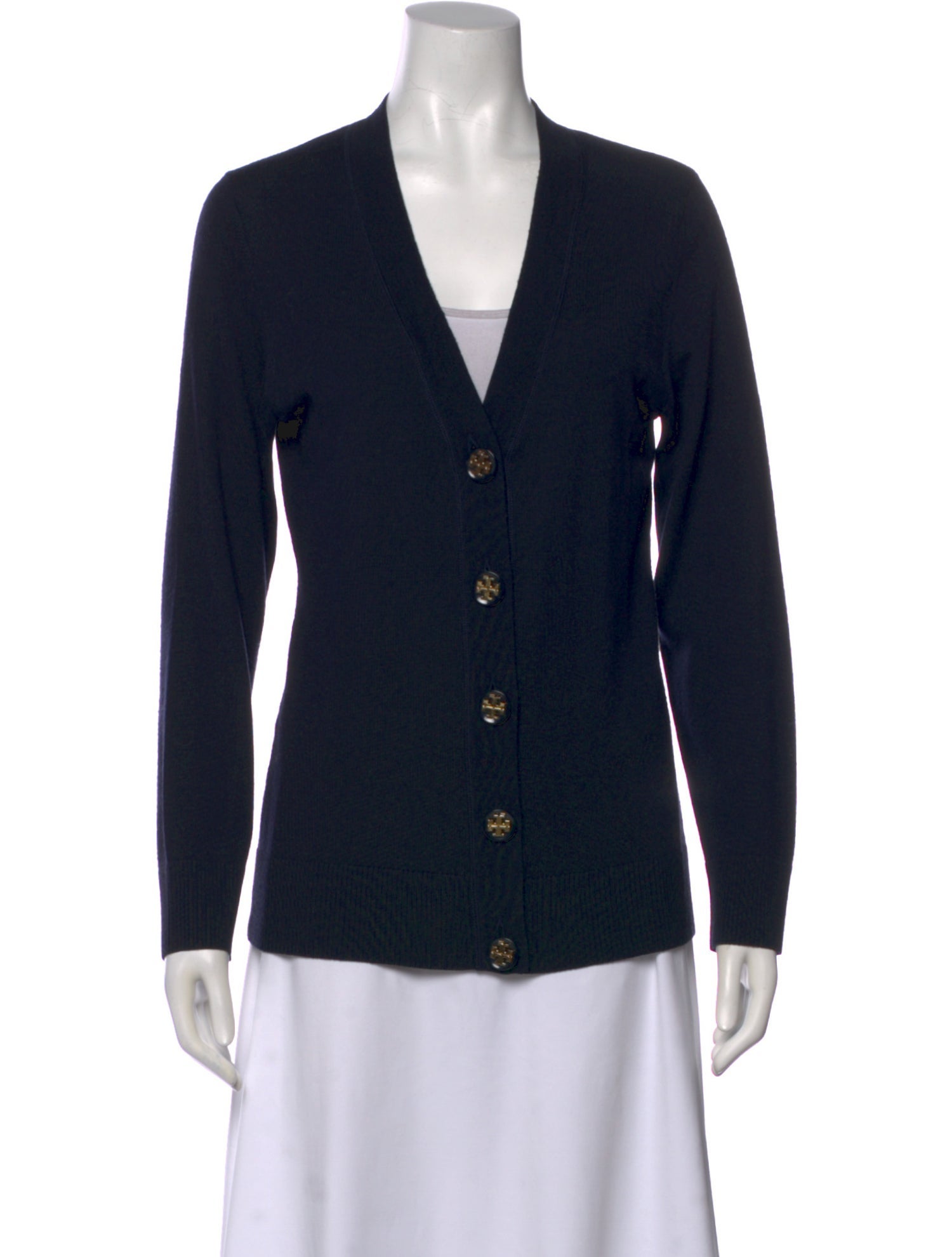 Tory Burch Merino Wool V-Neck Sweater