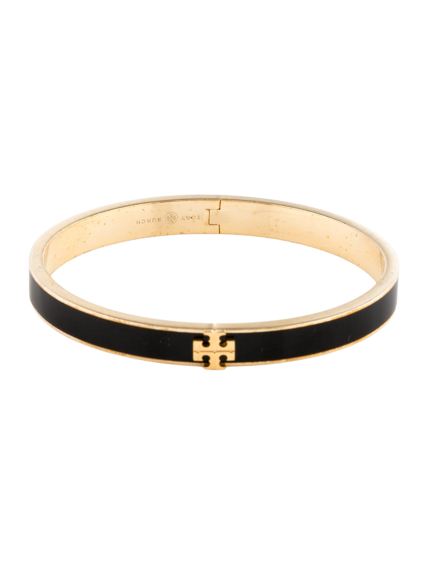 Tory Burch Enamel Kira Hinged Bangle Bracelet