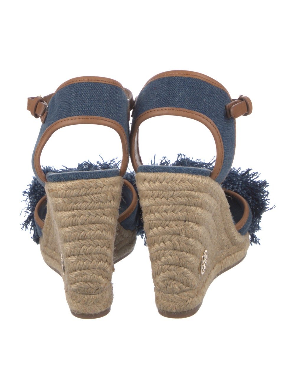 Tory Burch Denim Colorblock Pattern Slingback Pum… - image 4