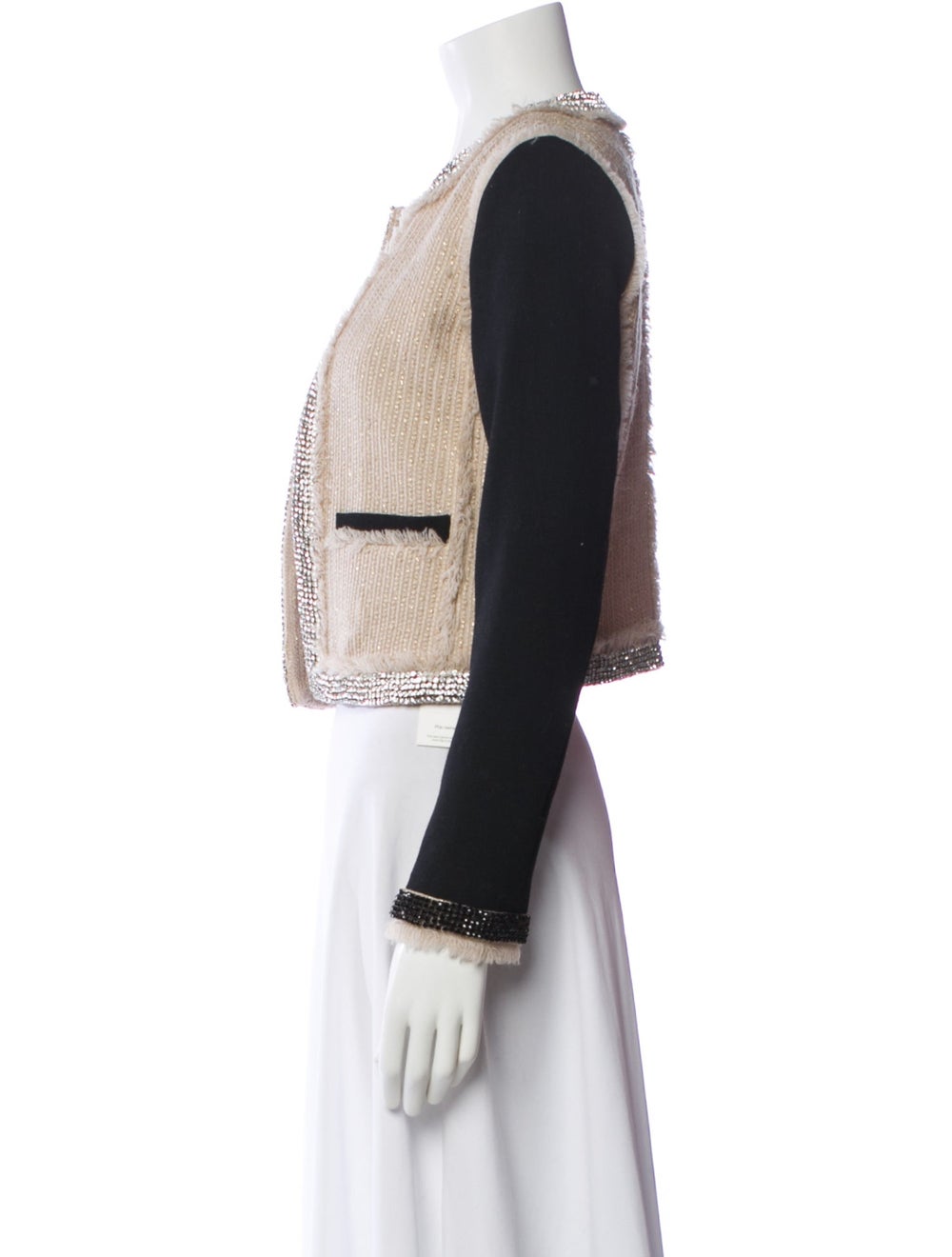 Tory Burch Wool Colorblock Pattern Jacket - image 2