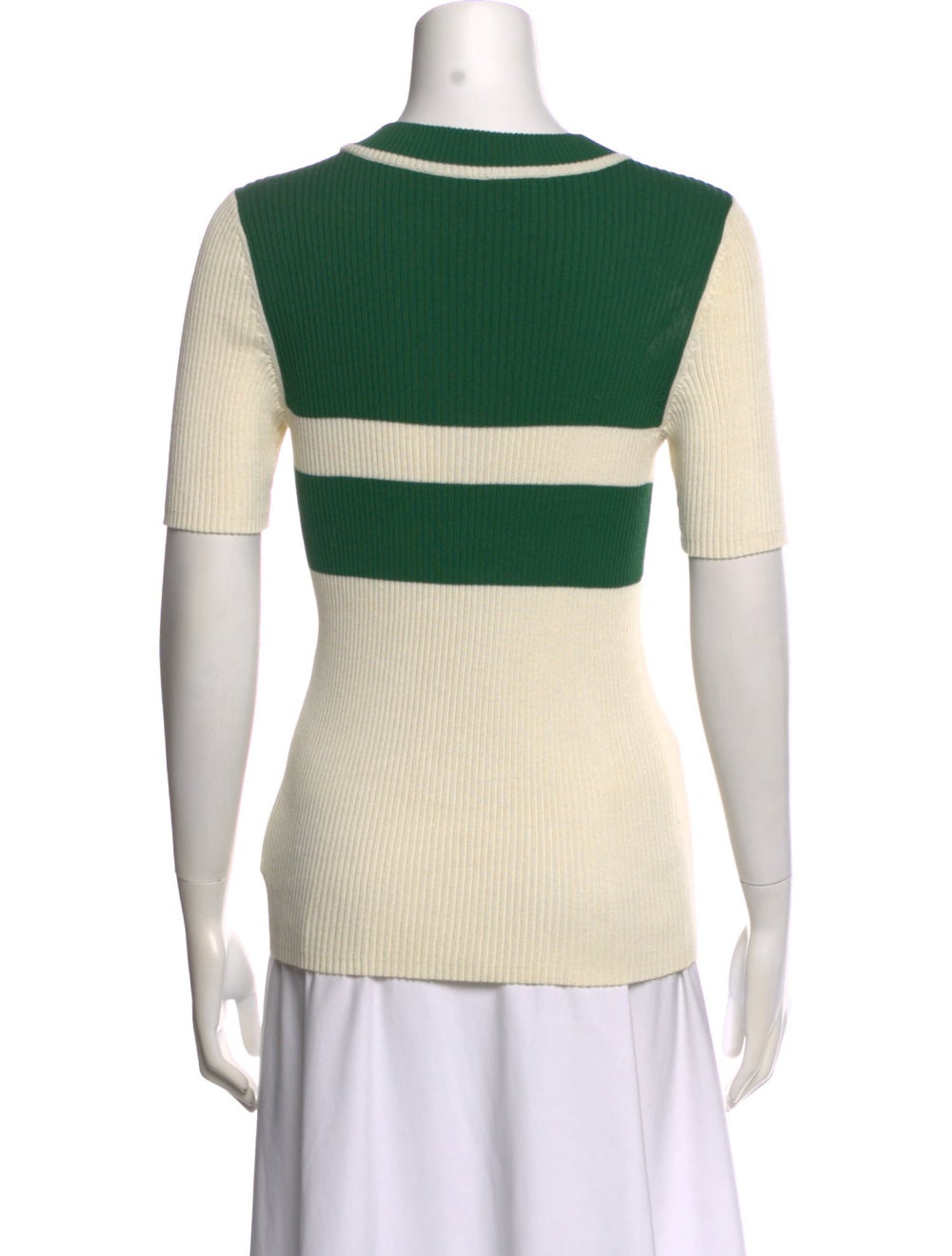 Tory Burch Colorblock Pattern Crew Neck Sweater - image 3