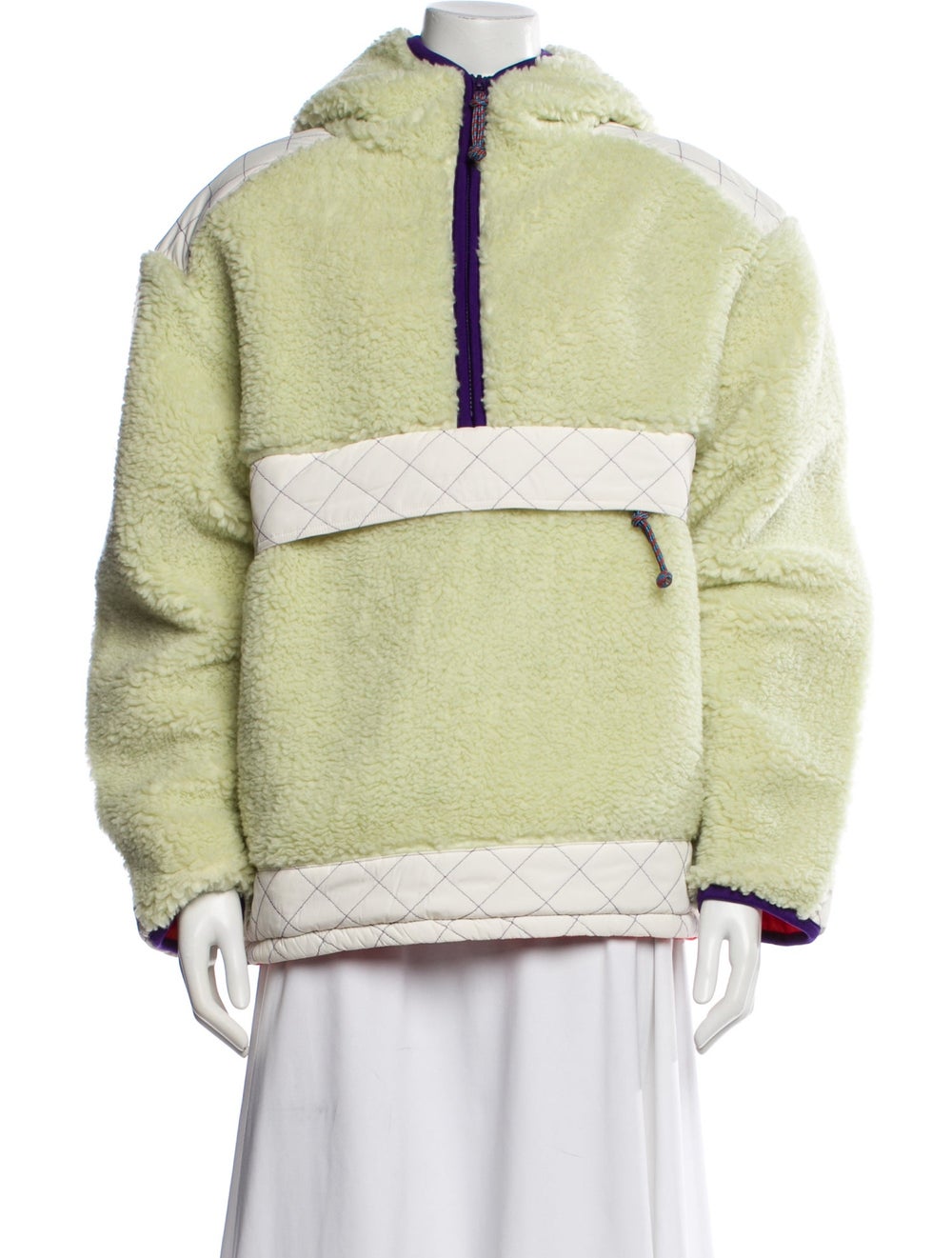 Tory Burch Colorblock Pattern Bomber Jacket - image 1