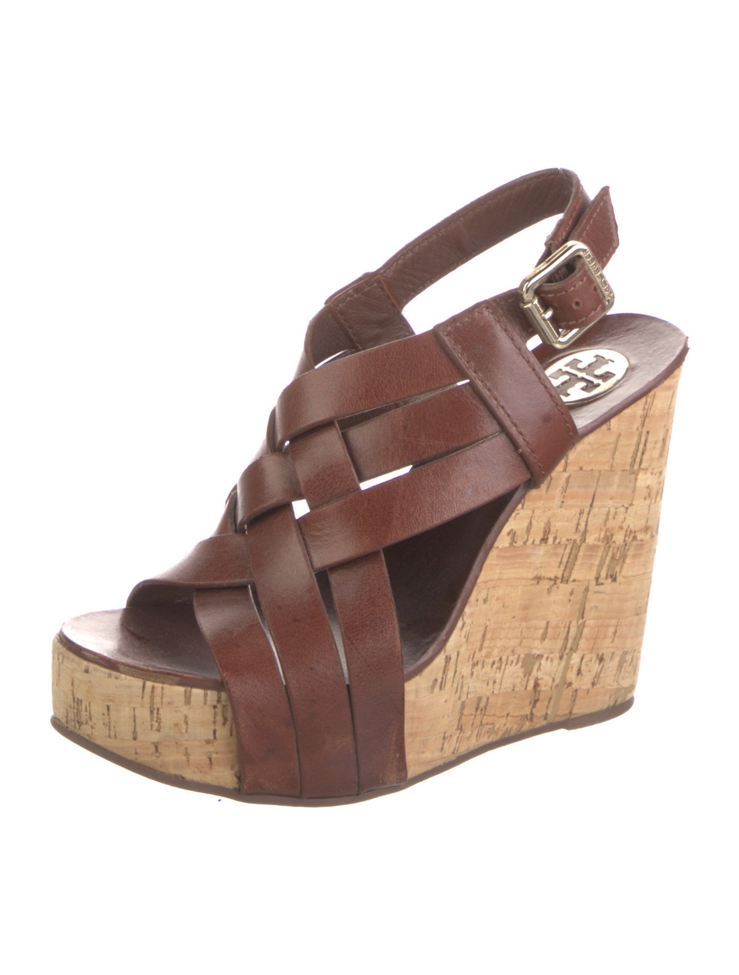 Tory Burch Leather Slingback Sandals